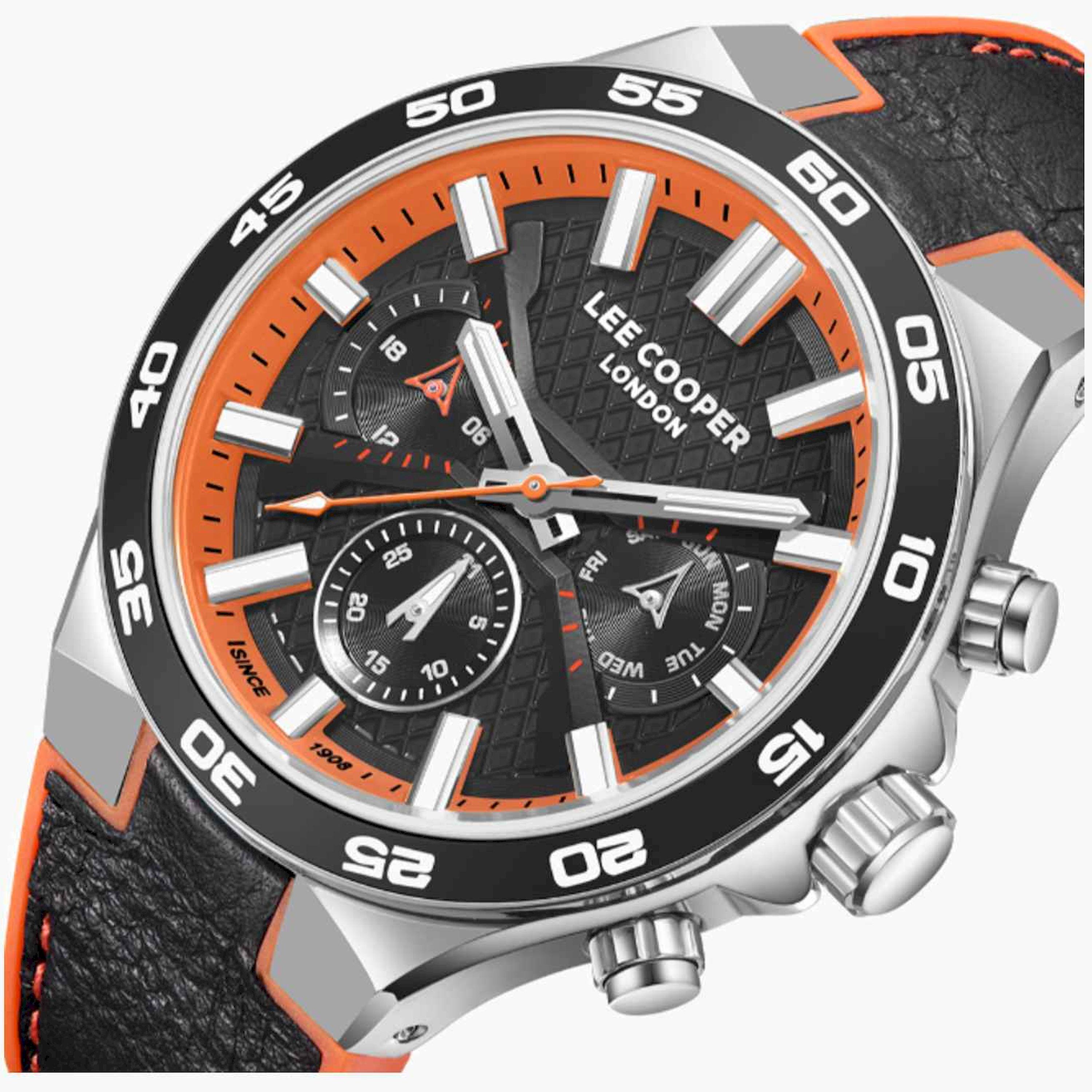 لي كوبر- ساعة رجالية كرونوغراف جلدية متعددة الألوان  45مم | LC08066.351-men-watchesandjewellery-watches-image-6