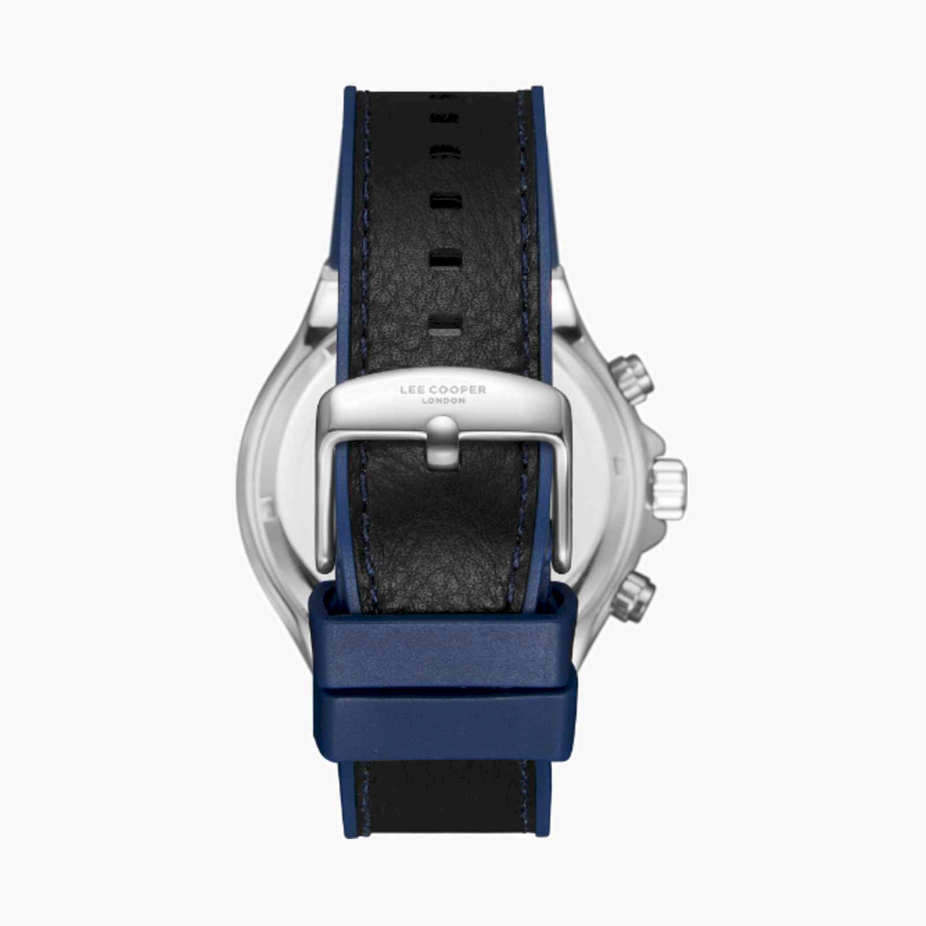 Lee Cooper Men's 45MM Multicolour Chronograph Leather Strap Watch | LC08066.399-men-watchesandjewellery-watches-image-4