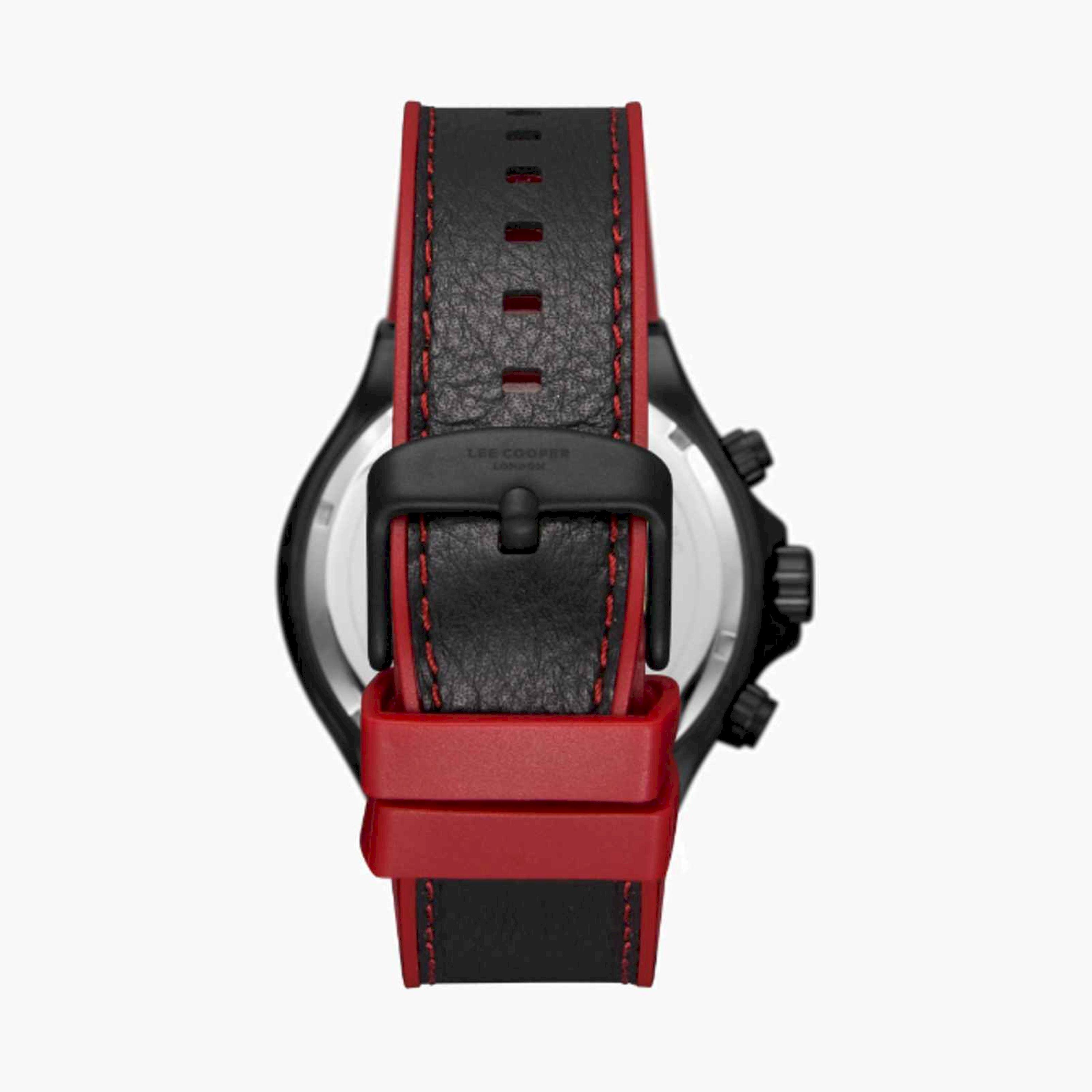 Lee Cooper Men's 45MM Multicolour Chronograph Leather Strap Watch | LC08066.651-men-watchesandjewellery-watches-image-4