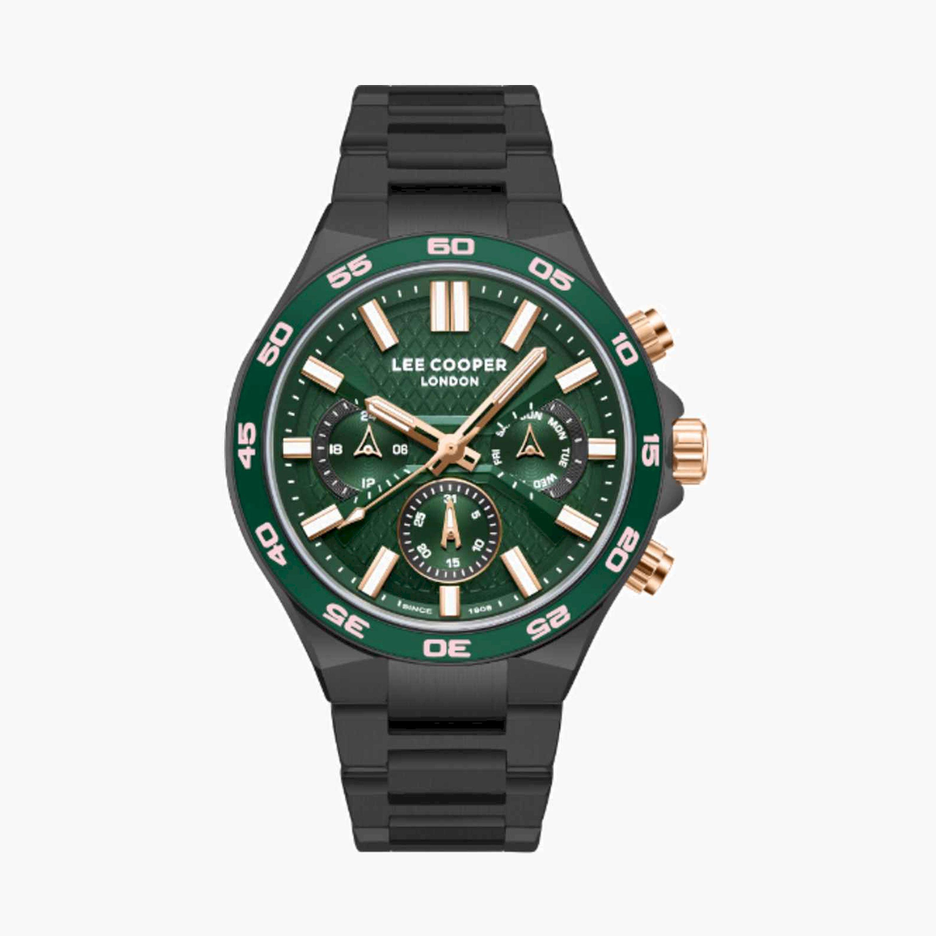 Lee Cooper Men's 45MM Grey Chronograph Metal Strap Watch | LC08067.070-men-watchesandjewellery-watches-image-1