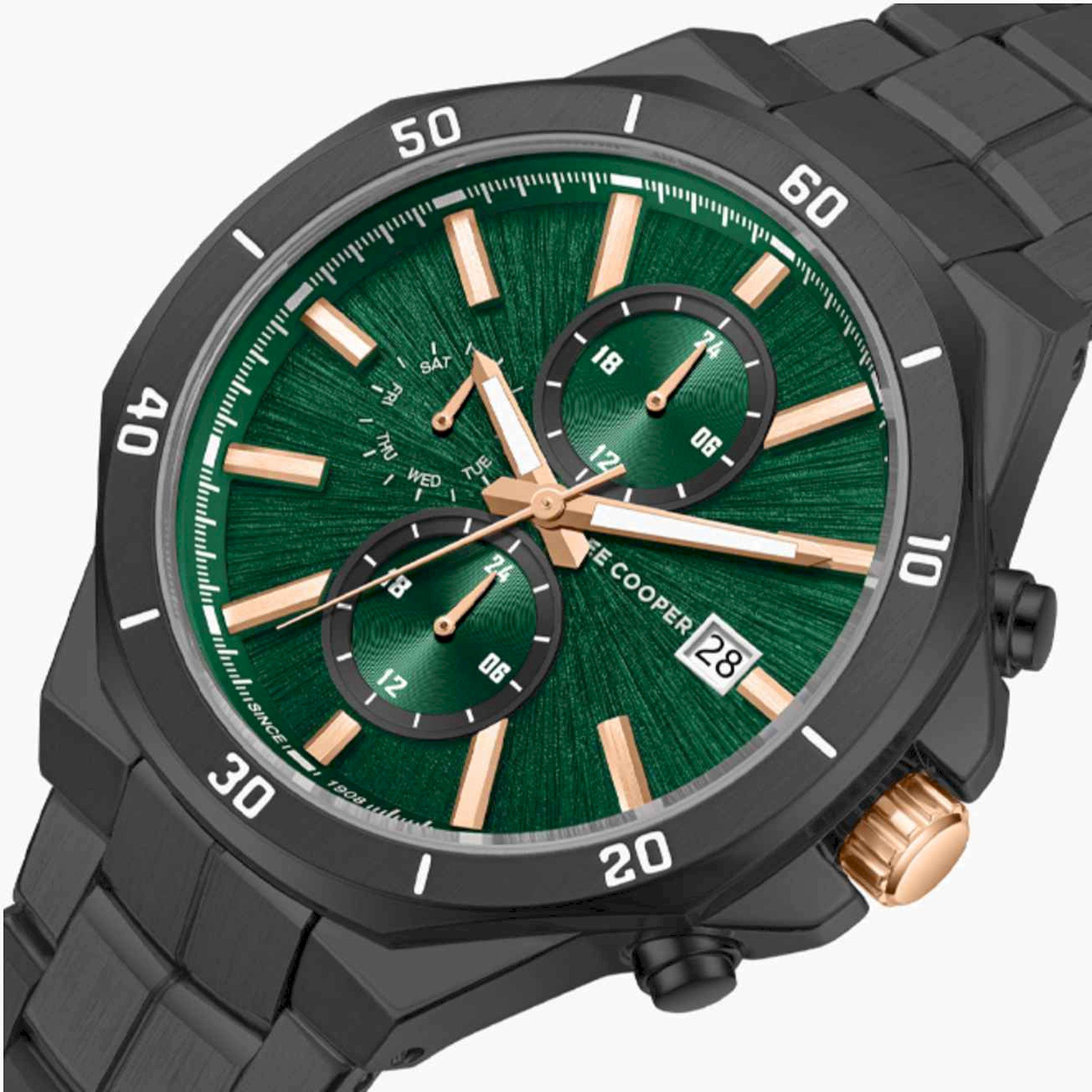 لي كوبر- ساعة رجالية كرونوغراف معدنية لون رمادي  43مم | LC08087.070-men-watchesandjewellery-watches-image-6
