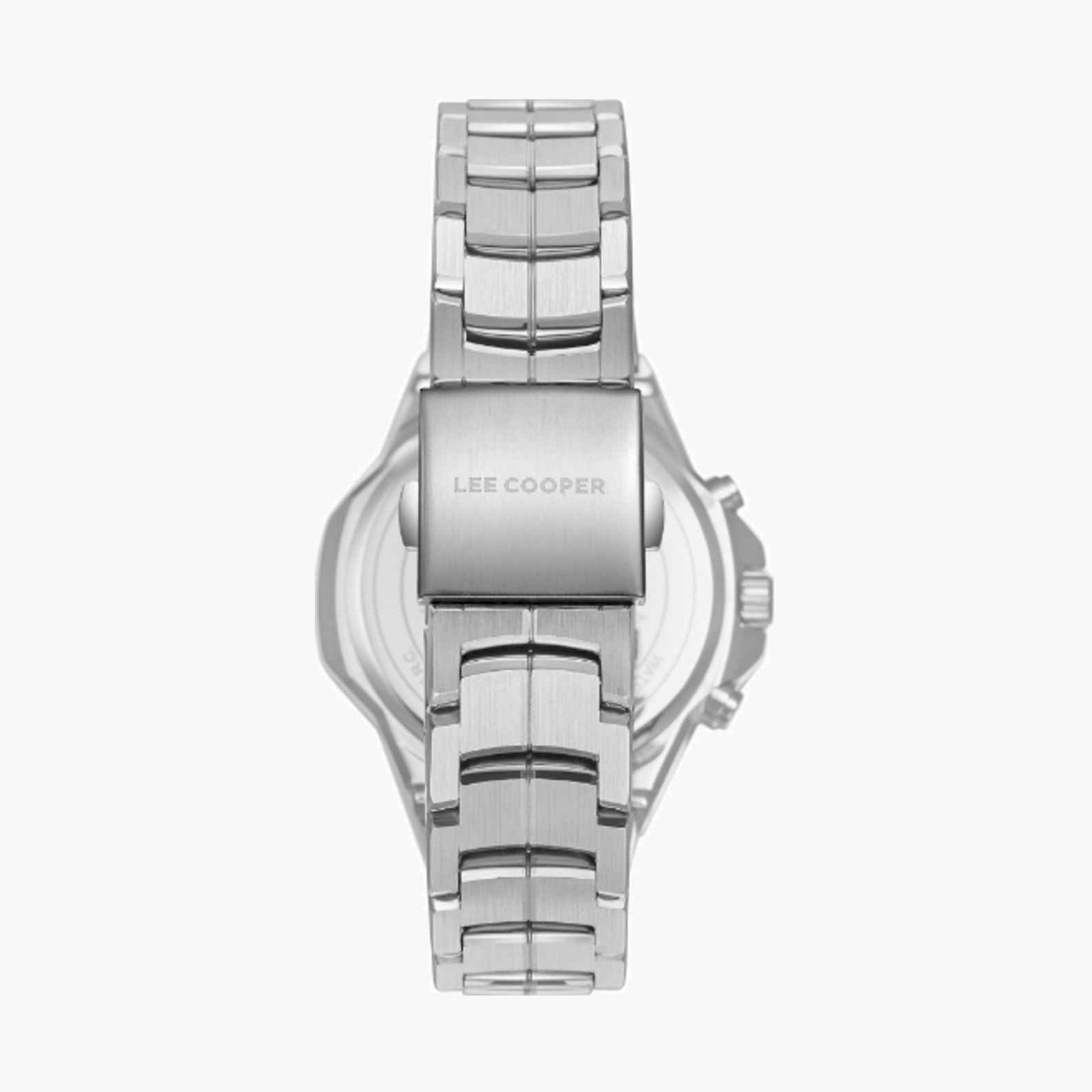 Lee Cooper Men's 43MM Silver Chronograph Metal Strap Watch | LC08087.330-men-watchesandjewellery-watches-image-4