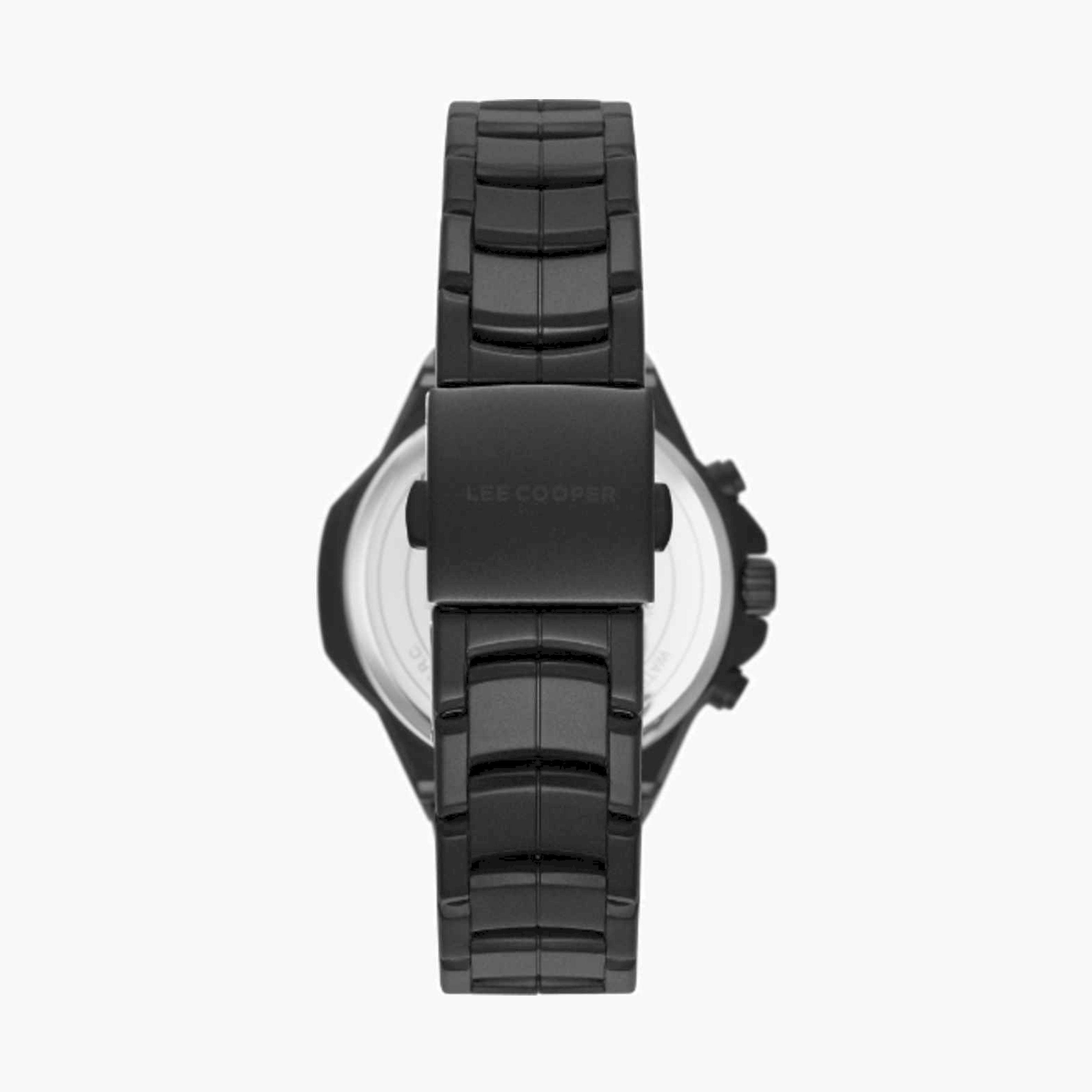 Lee Cooper Men's 43MM Black Chronograph Metal Strap Watch | LC08087.660-men-watchesandjewellery-watches-image-4