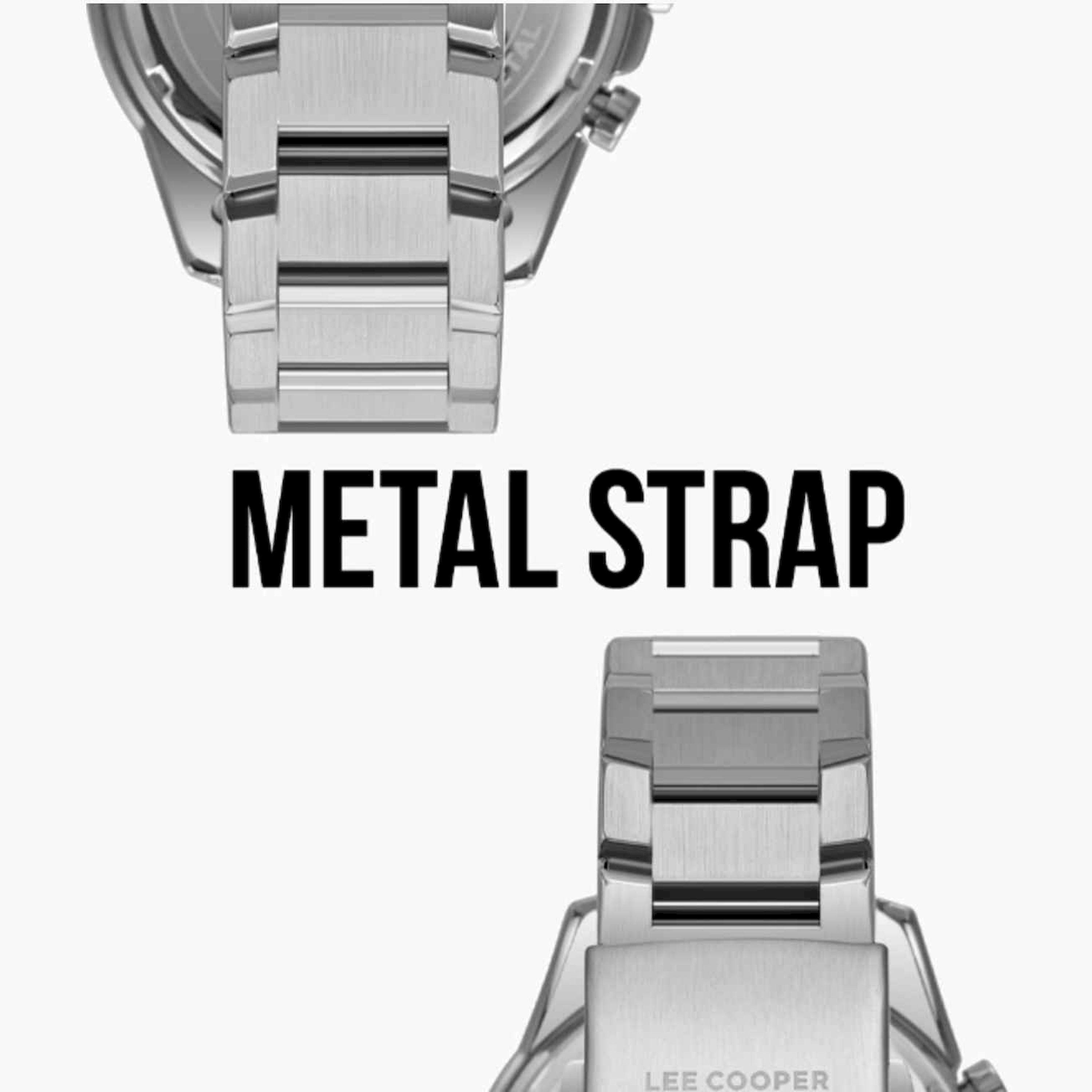 Lee Cooper Men's 47MM Silver Chronograph Metal Strap Watch | LC08090.390-men-watchesandjewellery-watches-image-7