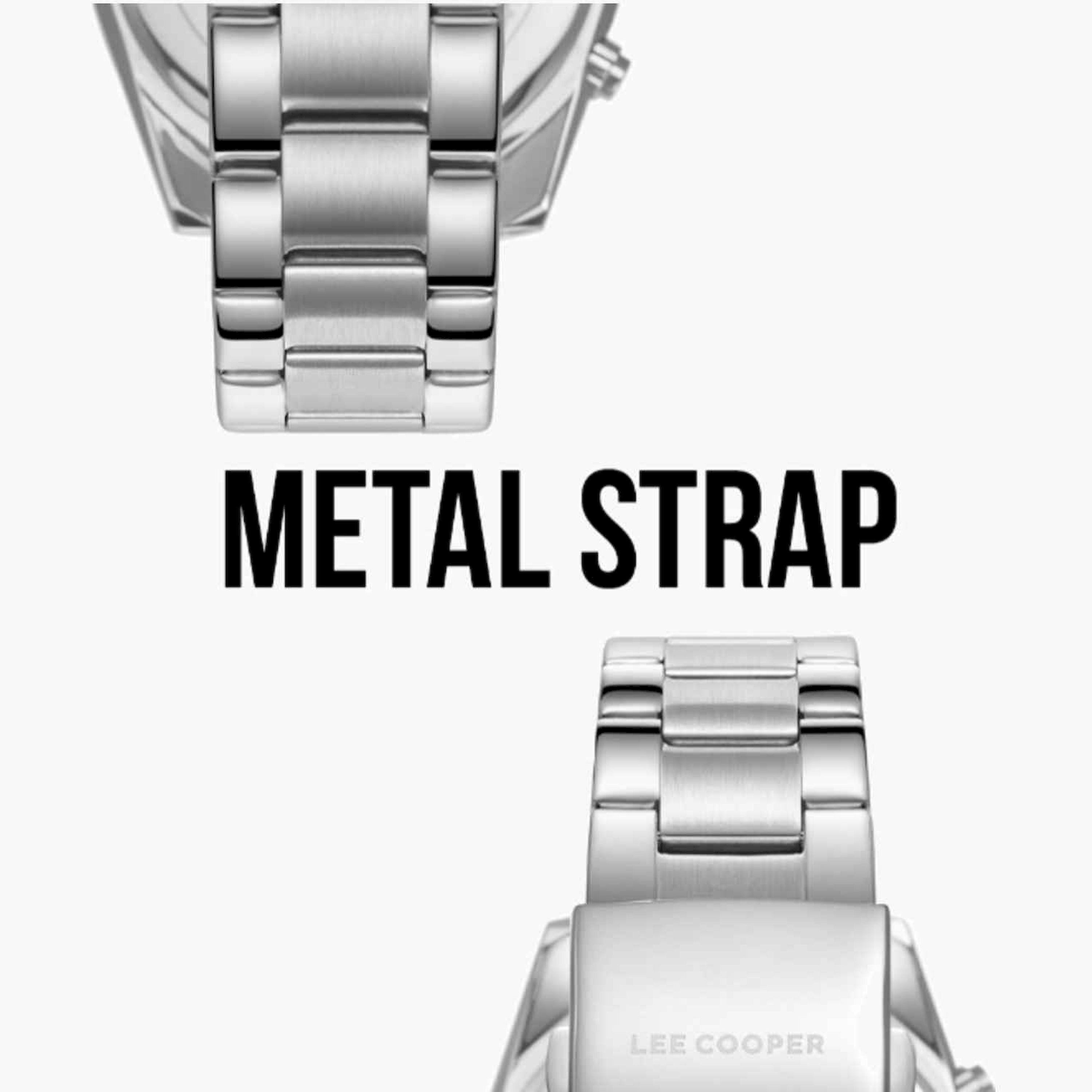 Lee Cooper Men's 43MM Silver Chronograph Metal Strap Watch | LC08101.350-men-watchesandjewellery-watches-image-7