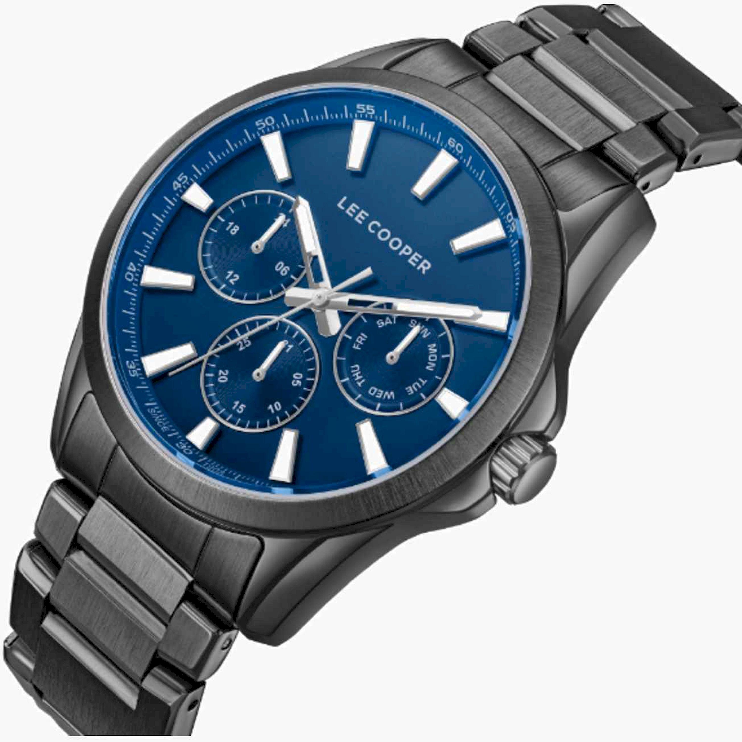 Lee Cooper Men's 42MM Grey Chronograph Metal Strap Watch | LC08105.090-men-watchesandjewellery-watches-image-2