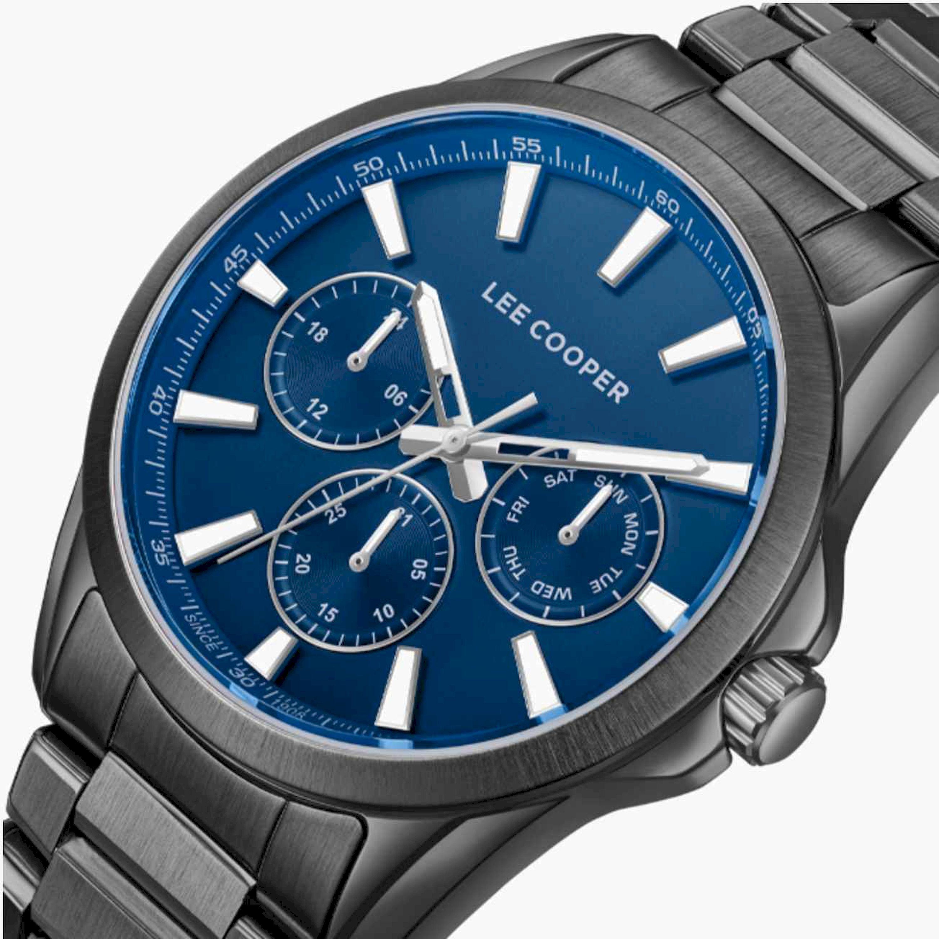 Lee Cooper Men's 42MM Grey Chronograph Metal Strap Watch | LC08105.090-men-watchesandjewellery-watches-image-6