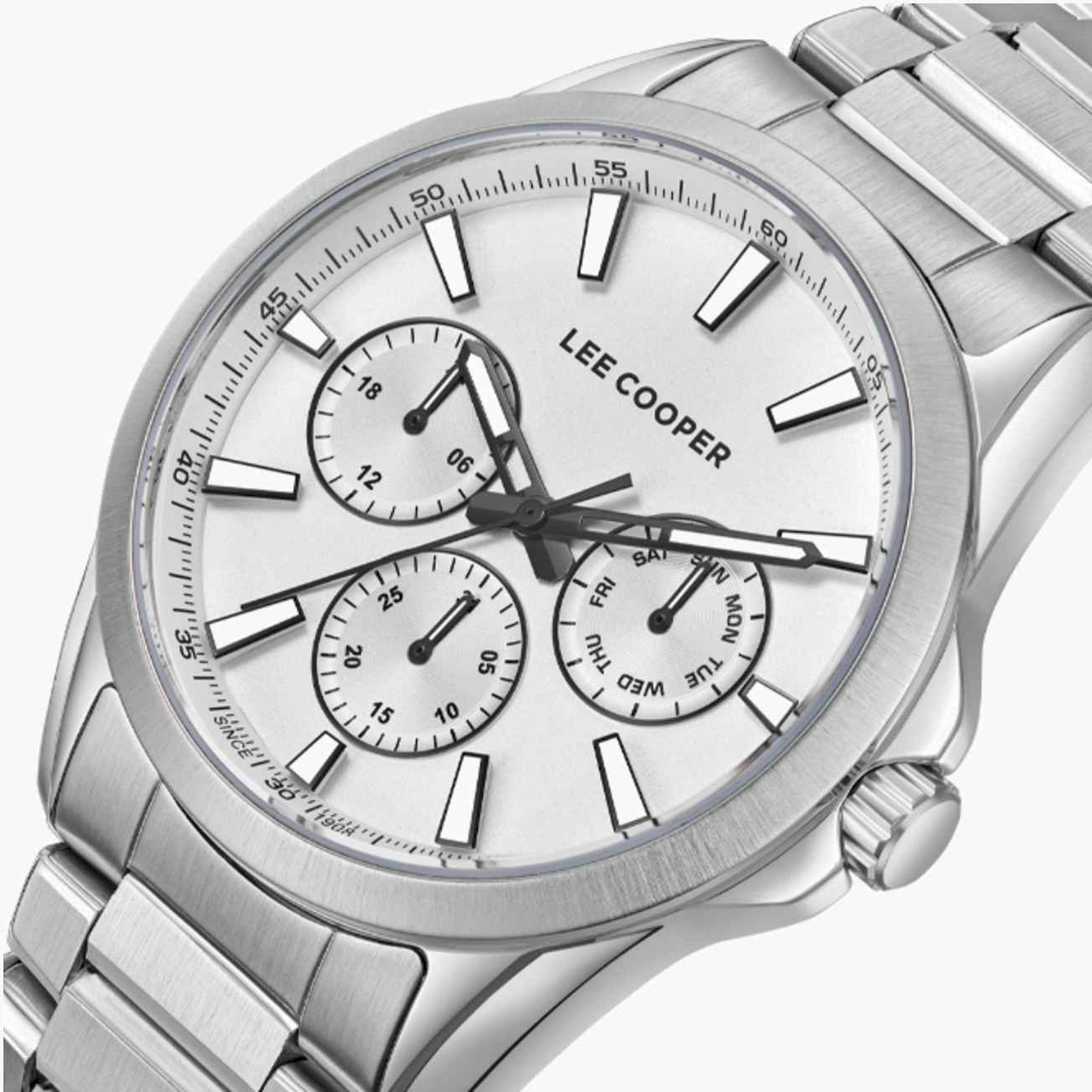 لي كوبر- ساعة رجالية كرونوغراف معدنية لون فضي  42مم | LC08105.330-men-watchesandjewellery-watches-image-6