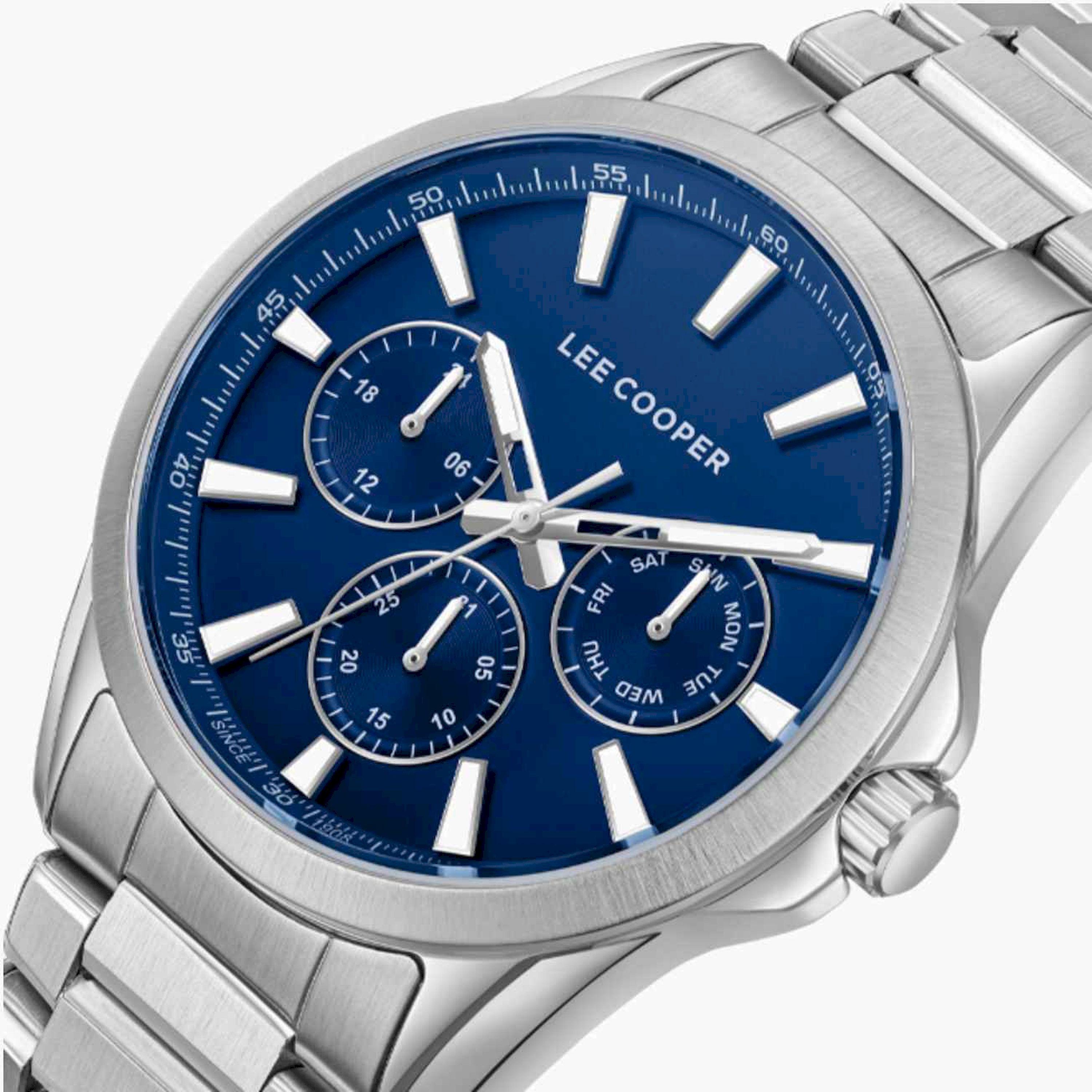 لي كوبر- ساعة رجالية كرونوغراف معدنية لون فضي  42مم | LC08105.390-men-watchesandjewellery-watches-image-6