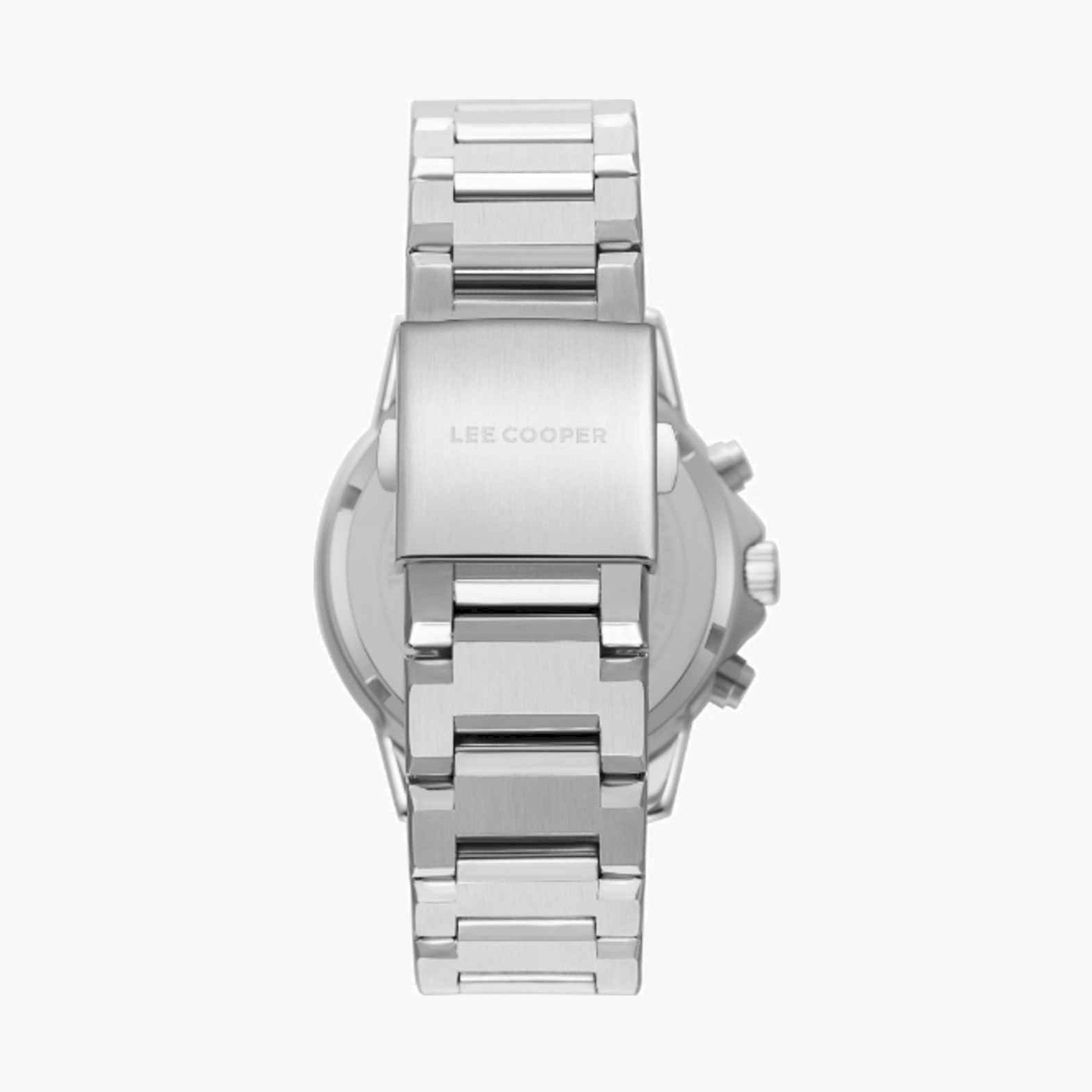 Lee Cooper Men's 42MM Silver Chronograph Metal Strap Watch | LC08106.350-men-watchesandjewellery-watches-image-4