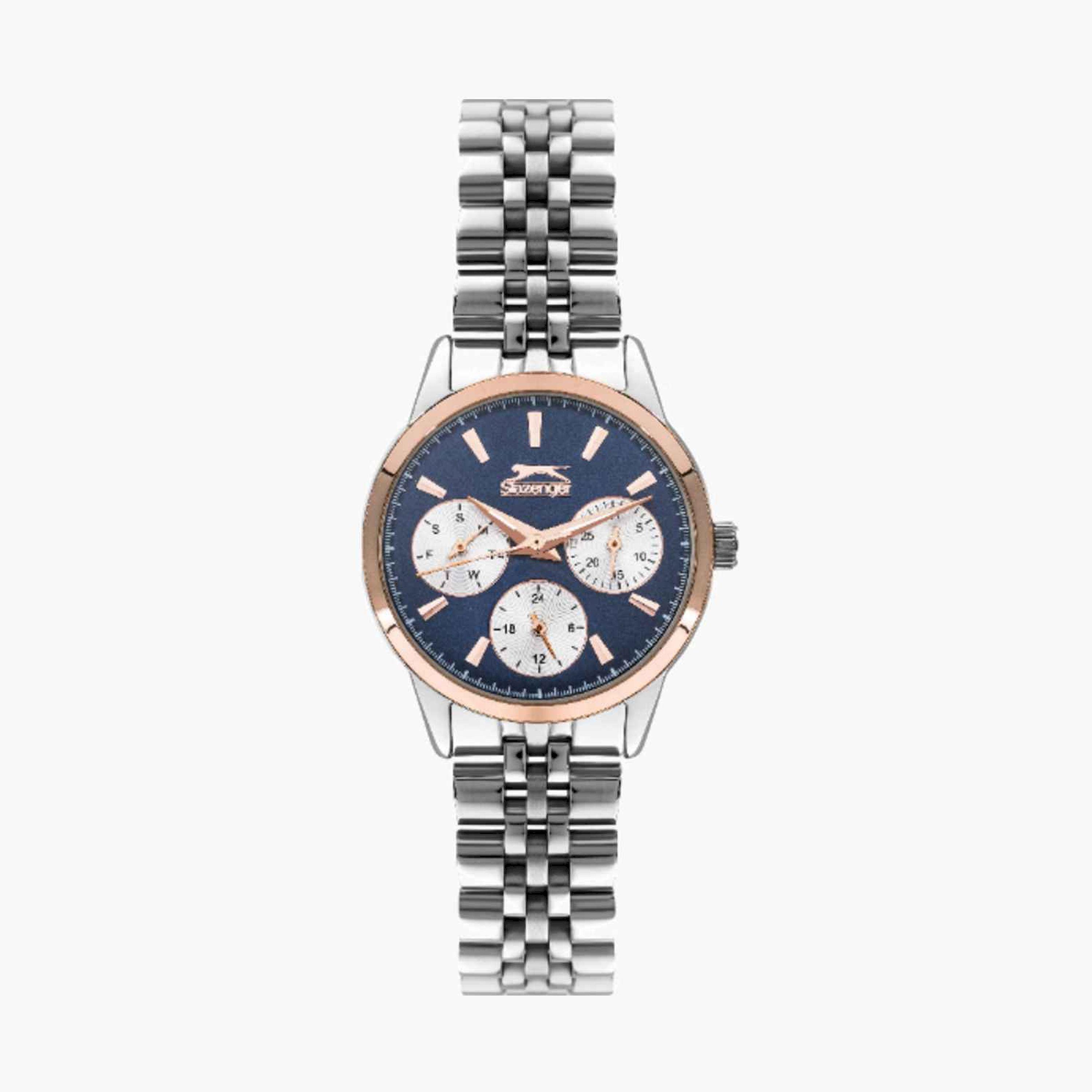 سلازنجر- ساعة نسائية كرونوغراف معدنية لون فضي  33مم | SL.9.6533.4.01-women-watchesandjewellery-watches-image-1