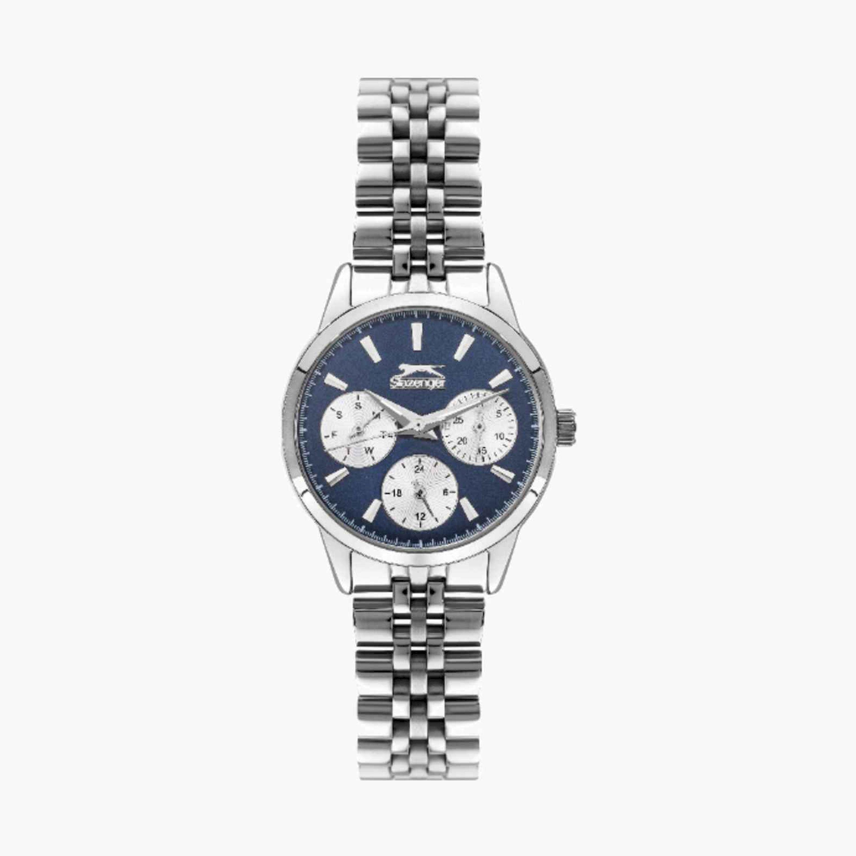 سلازنجر- ساعة نسائية كرونوغراف معدنية لون فضي  33مم | SL.9.6533.4.03-women-watchesandjewellery-watches-image-1