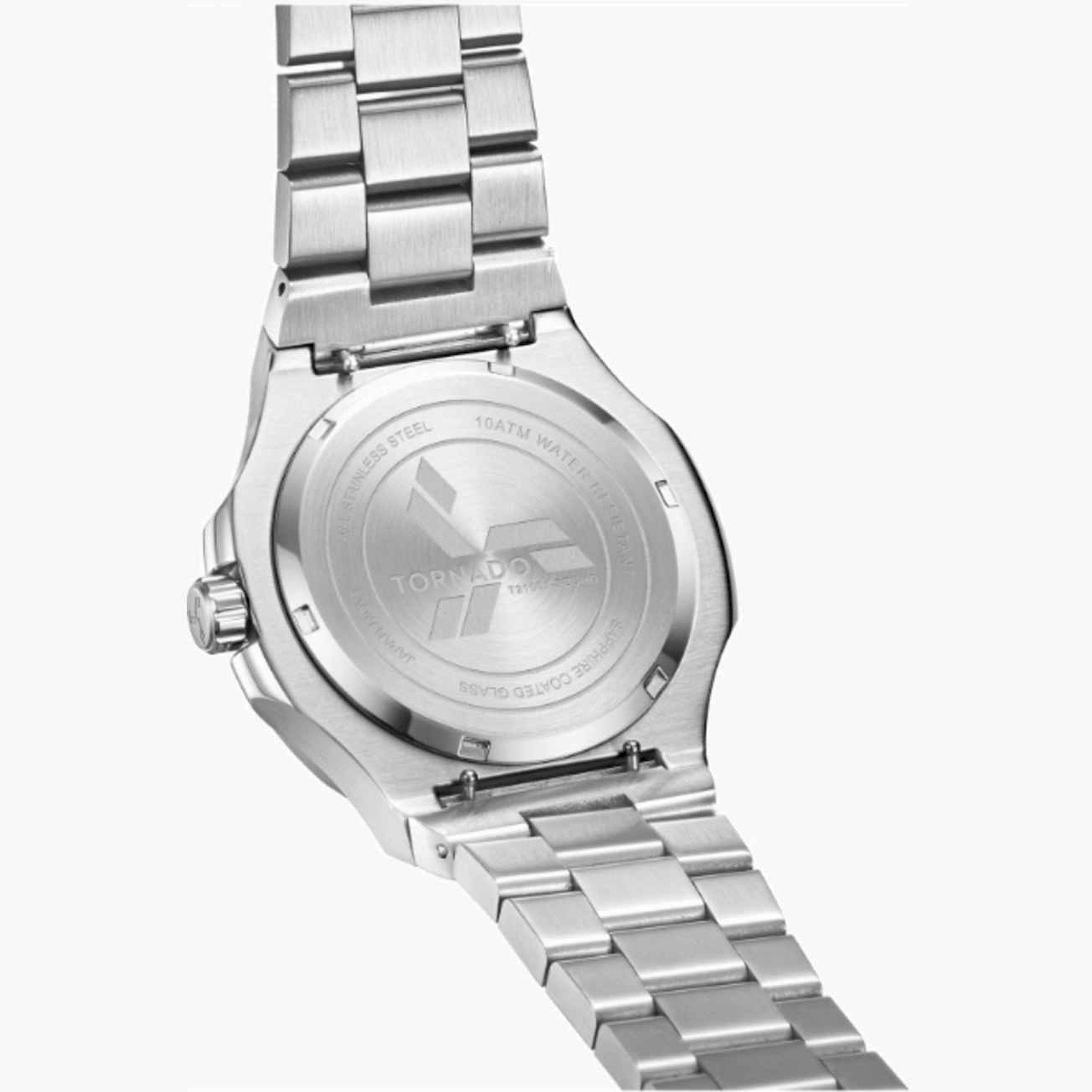 تورنيدو- ساعة رجالية تناظرية ستانلس ستيل لون فضي  43مم | T21001-SBSHG-men-watchesandjewellery-watches-image-4