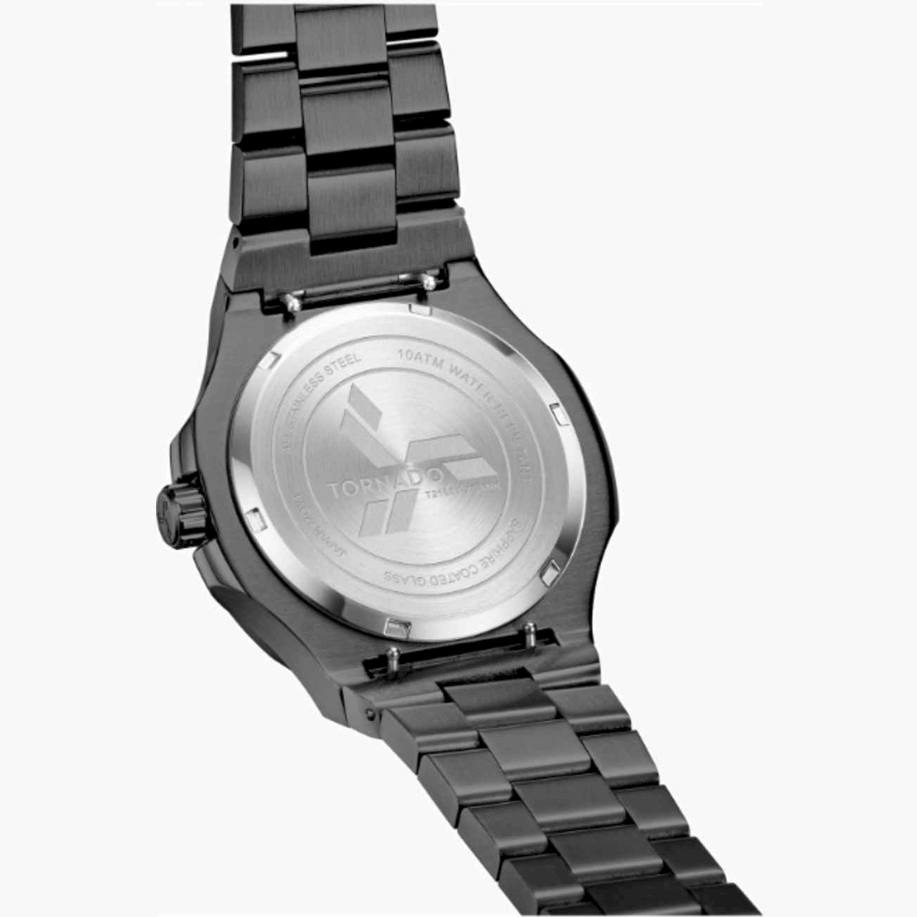 تورنيدو- ساعة رجالية تناظرية ستانلس ستيل لون رمادي  43مم | T21001-XBXNK-men-watchesandjewellery-watches-image-4