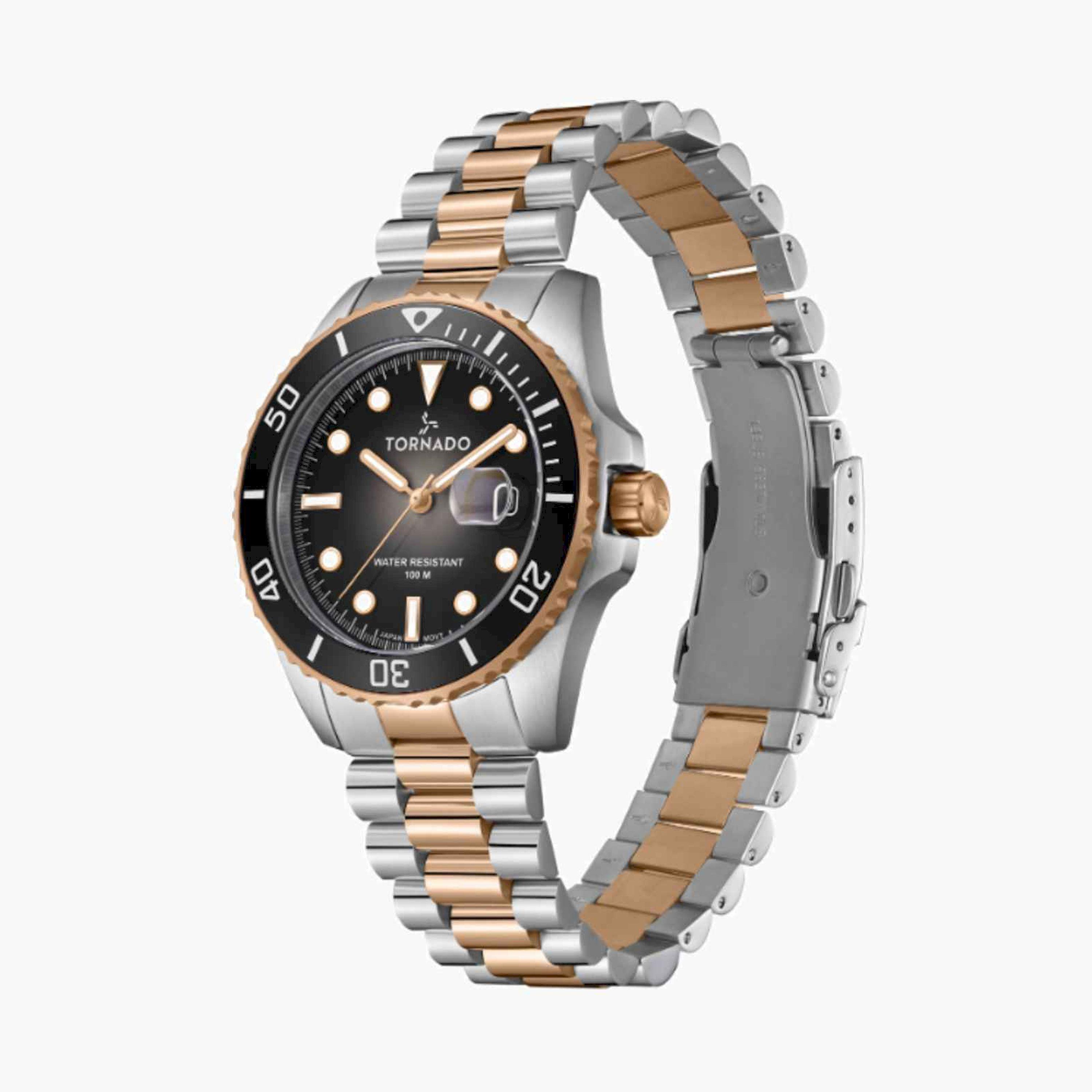 تورنيدو- ساعة رجالية تناظرية ستانلس ستيل متعددة الألوان  42مم | T22001-KBKB-men-watchesandjewellery-watches-image-2