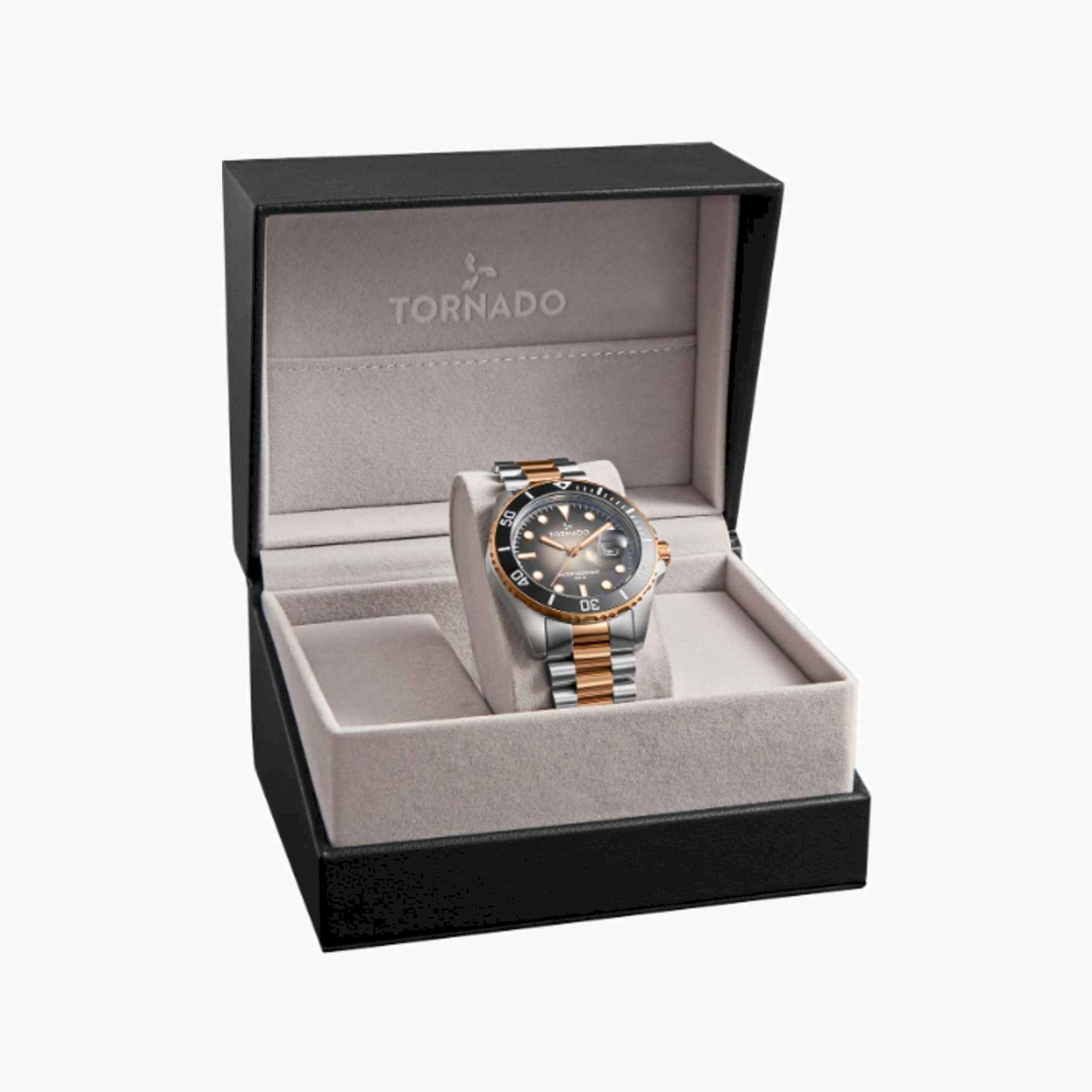 تورنيدو- ساعة رجالية تناظرية ستانلس ستيل متعددة الألوان  42مم | T22001-KBKB-men-watchesandjewellery-watches-image-4