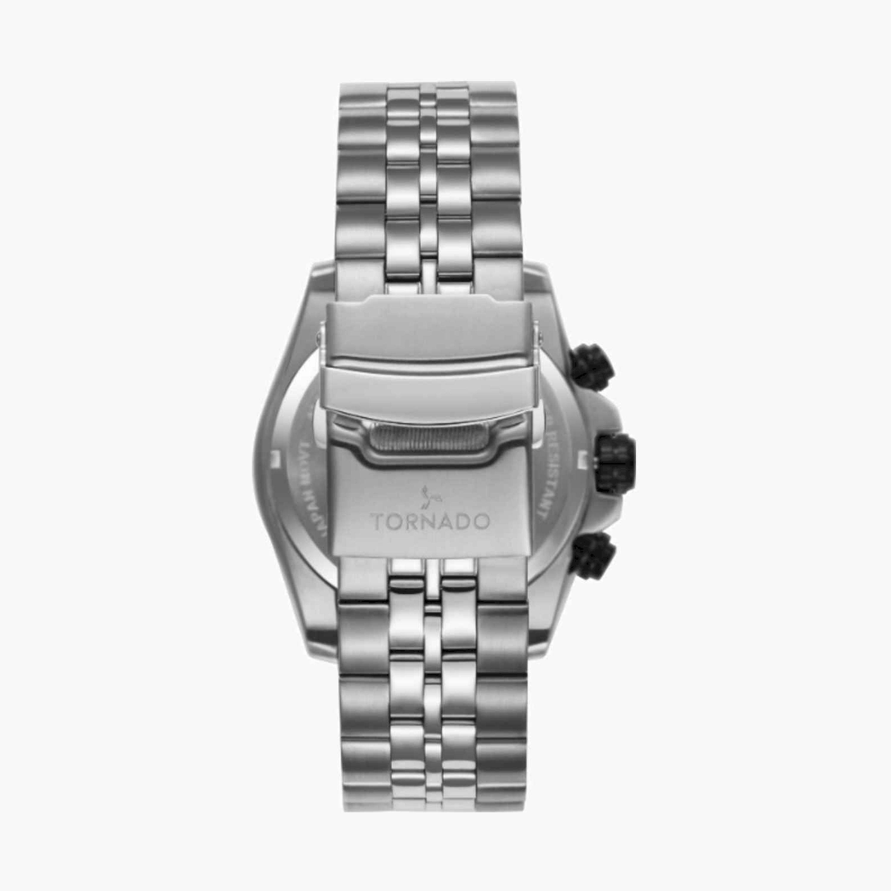 تورنيدو- ساعة رجالية كرونوغراف ستانلس ستيل لون فضي  46مم | T3149B-YBSW-men-watchesandjewellery-watches-image-3