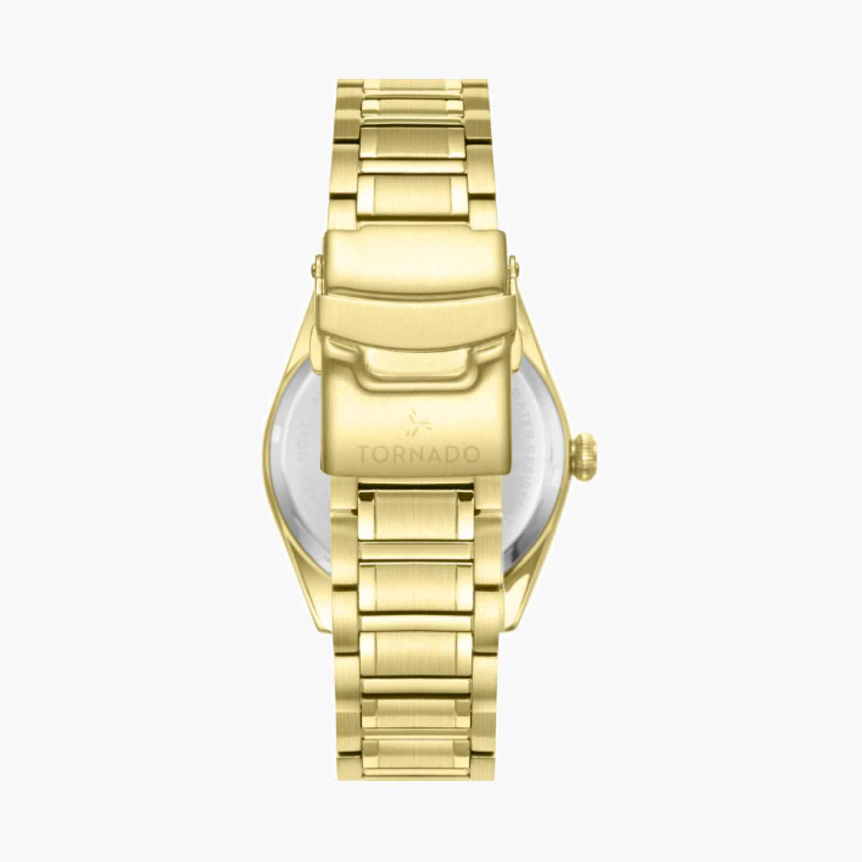Tornado Men's 48MM Gold Analog Stainless Steel Strap Watch | T8007-GBGH-men-watchesandjewellery-watches-image-3