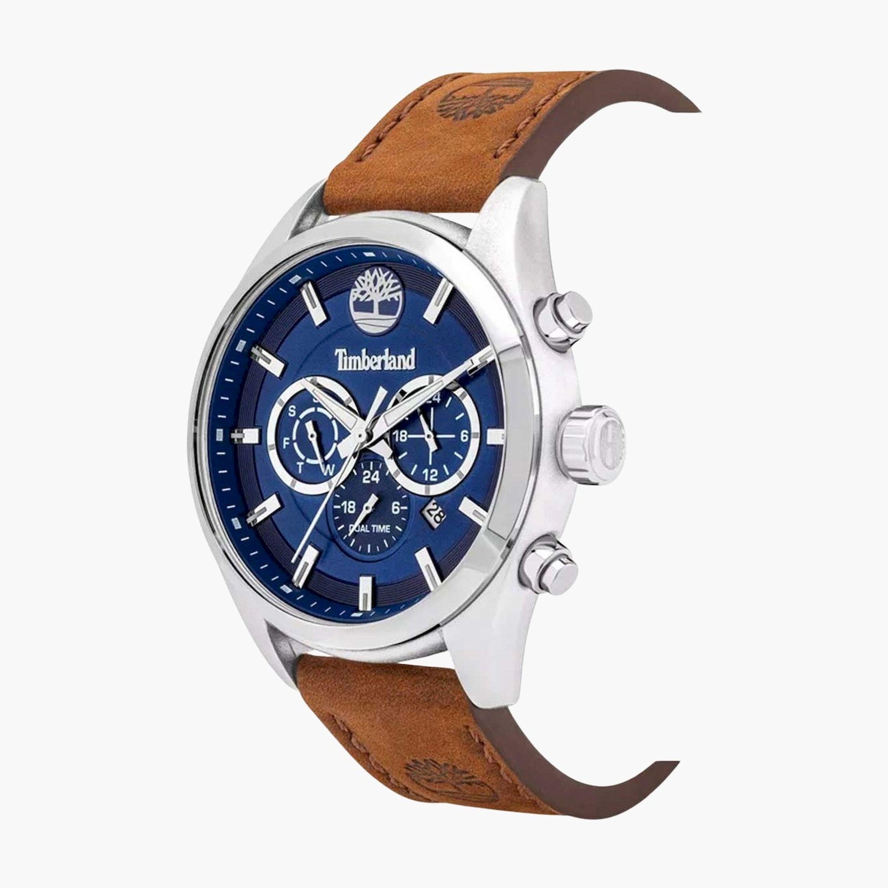 تيمبرلاند- ساعة رجالية كرونوغراف 46 مم سوار جلدي لون بني | TTBL16062JYS-03-men-watchesandjewellery-watches-image-2