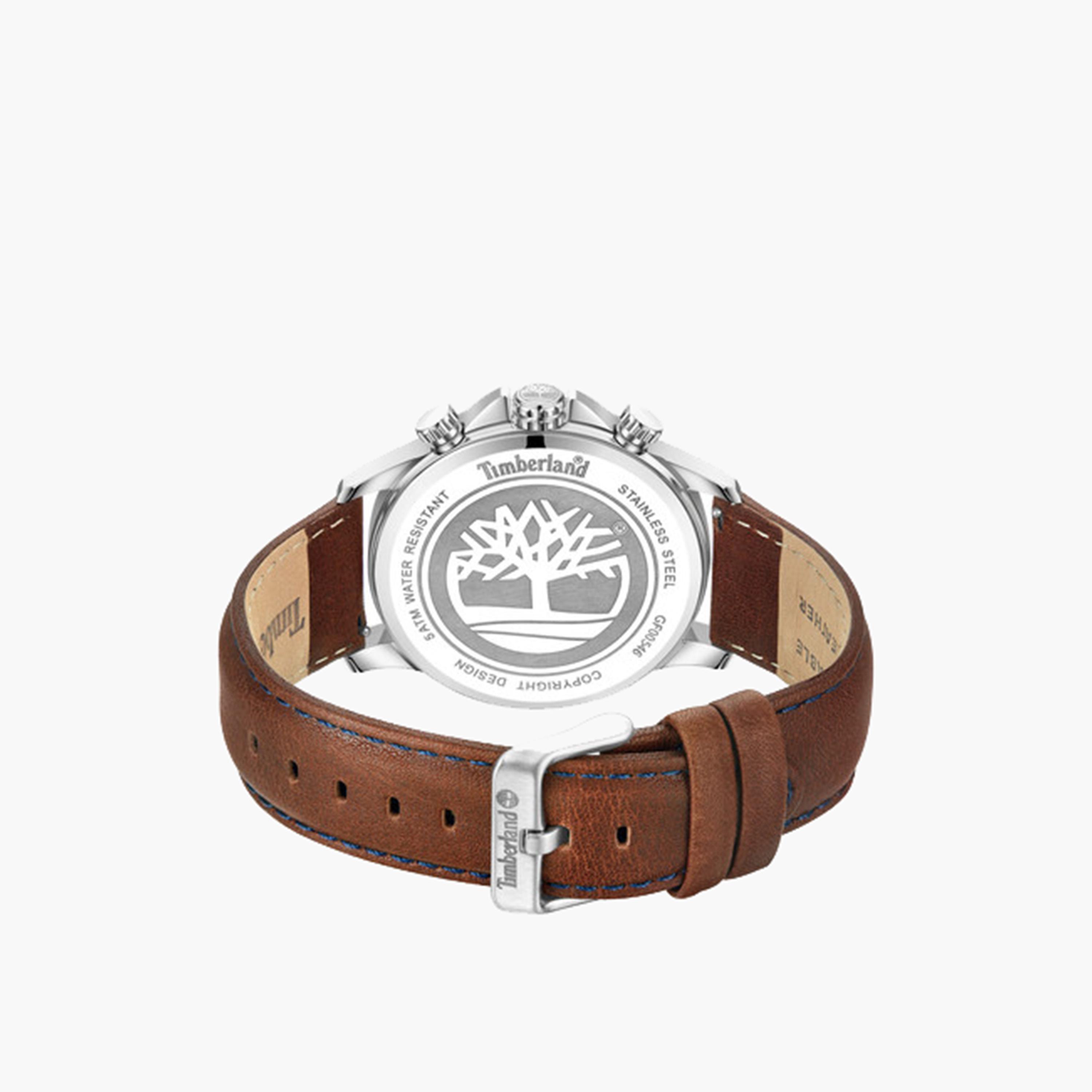 تيمبرلاند- ساعة رجالية كرونوغراف 45 مم سوار جلدي لون بني | TDWGF0054602-men-watchesandjewellery-watches-image-3