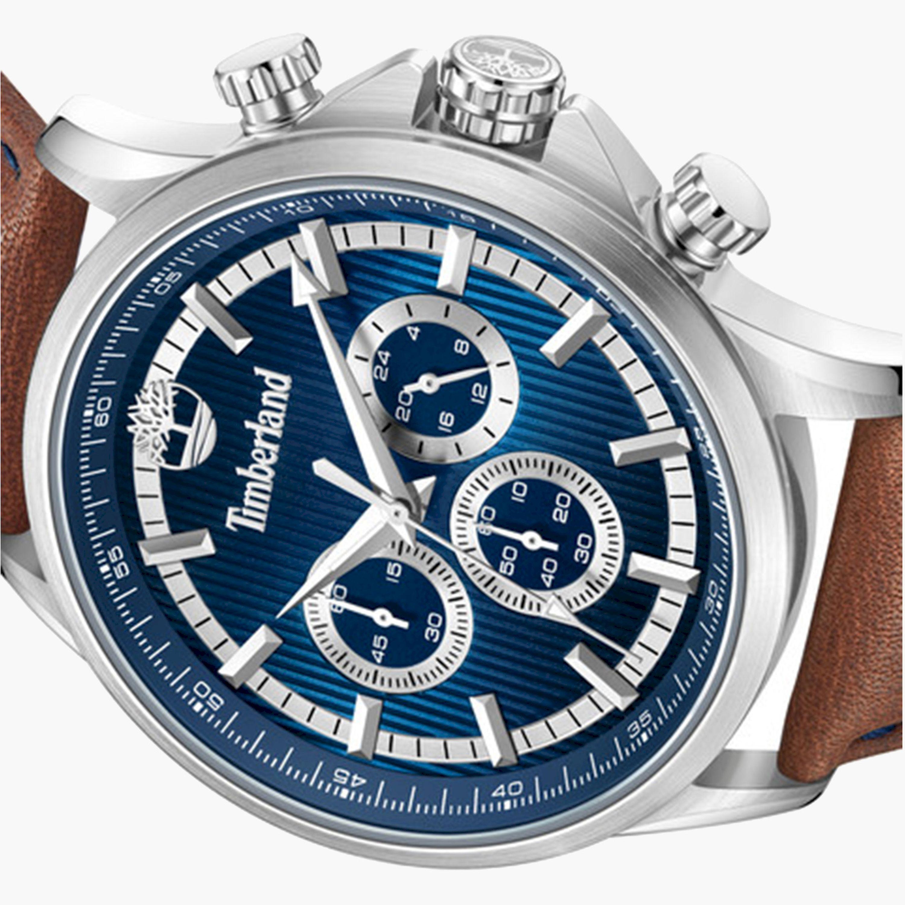 تيمبرلاند- ساعة رجالية كرونوغراف 45 مم سوار جلدي لون بني | TDWGF0054602-men-watchesandjewellery-watches-image-4