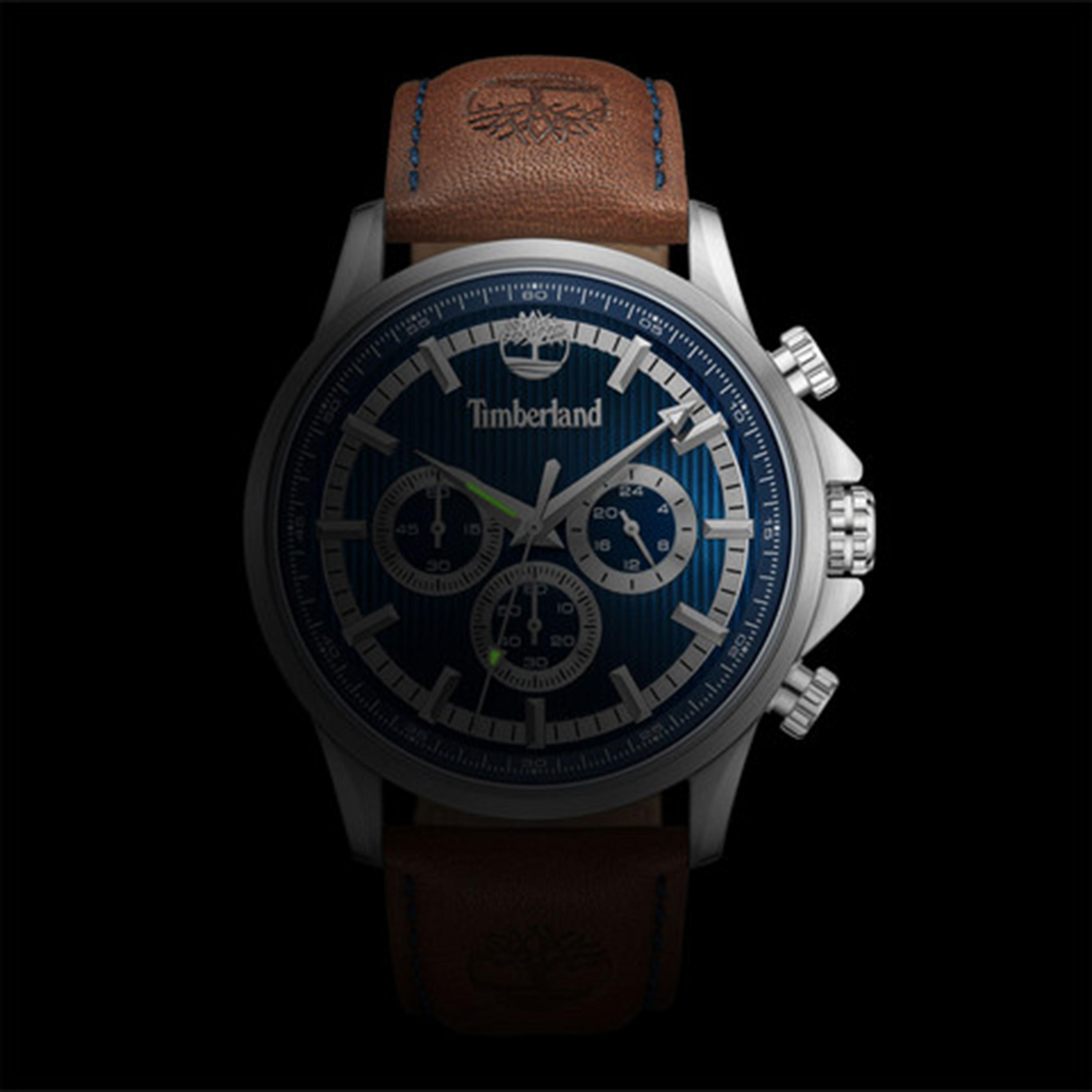 تيمبرلاند- ساعة رجالية كرونوغراف 45 مم سوار جلدي لون بني | TDWGF0054602-men-watchesandjewellery-watches-image-6
