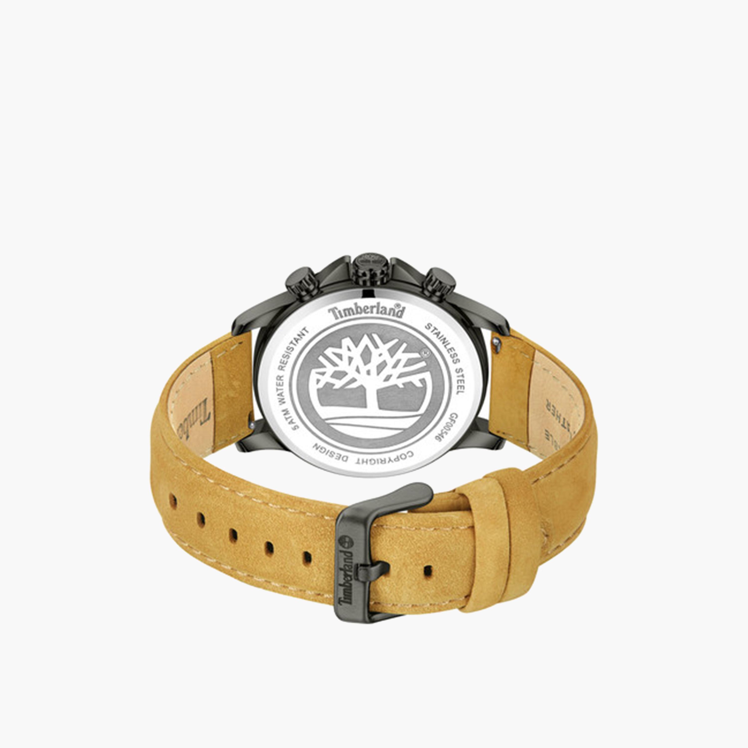 تيمبرلاند- ساعة رجالية كرونوغراف 45 مم سوار جلدي لون بيج | TDWGF0054603-men-watchesandjewellery-watches-image-3