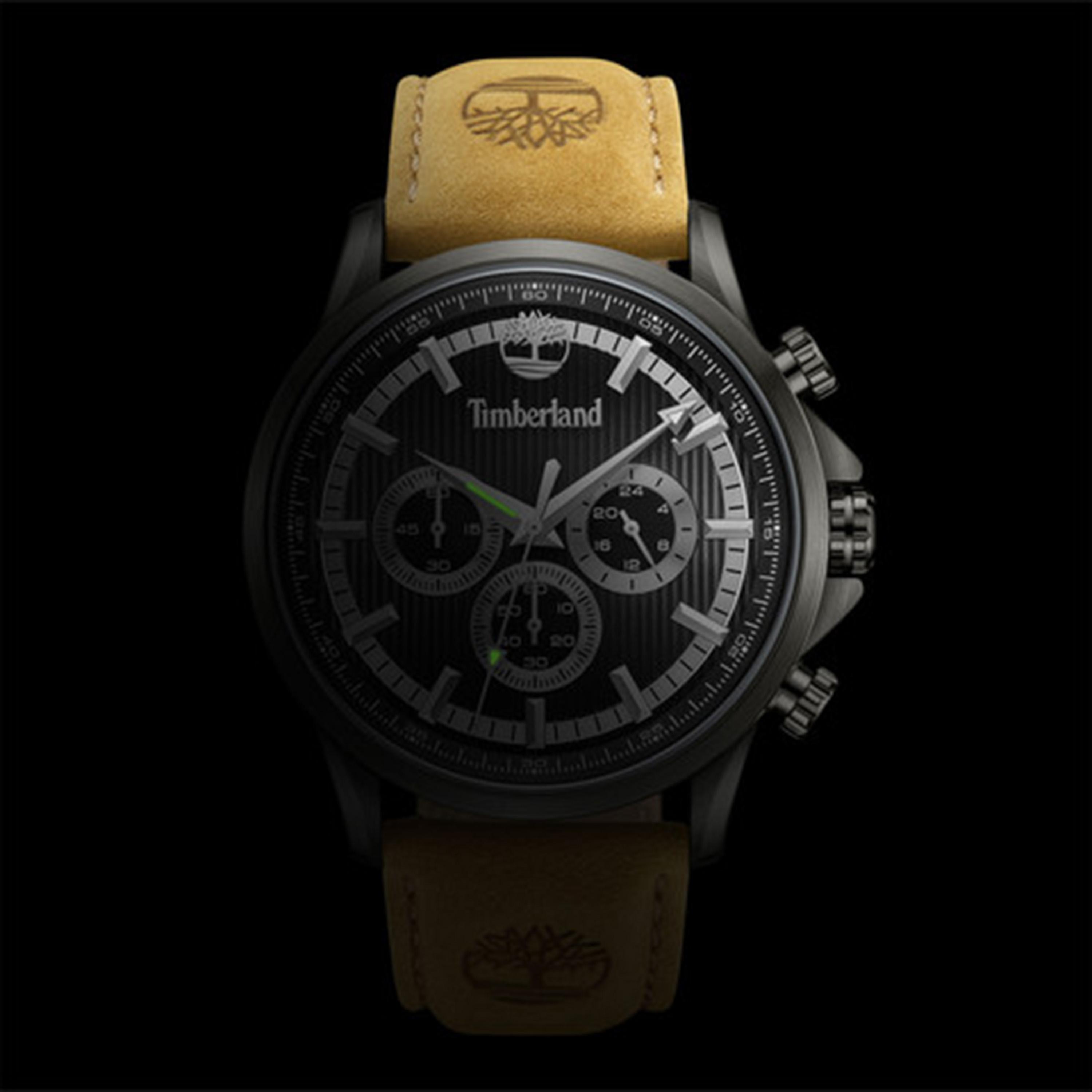 تيمبرلاند- ساعة رجالية كرونوغراف 45 مم سوار جلدي لون بيج | TDWGF0054603-men-watchesandjewellery-watches-image-6