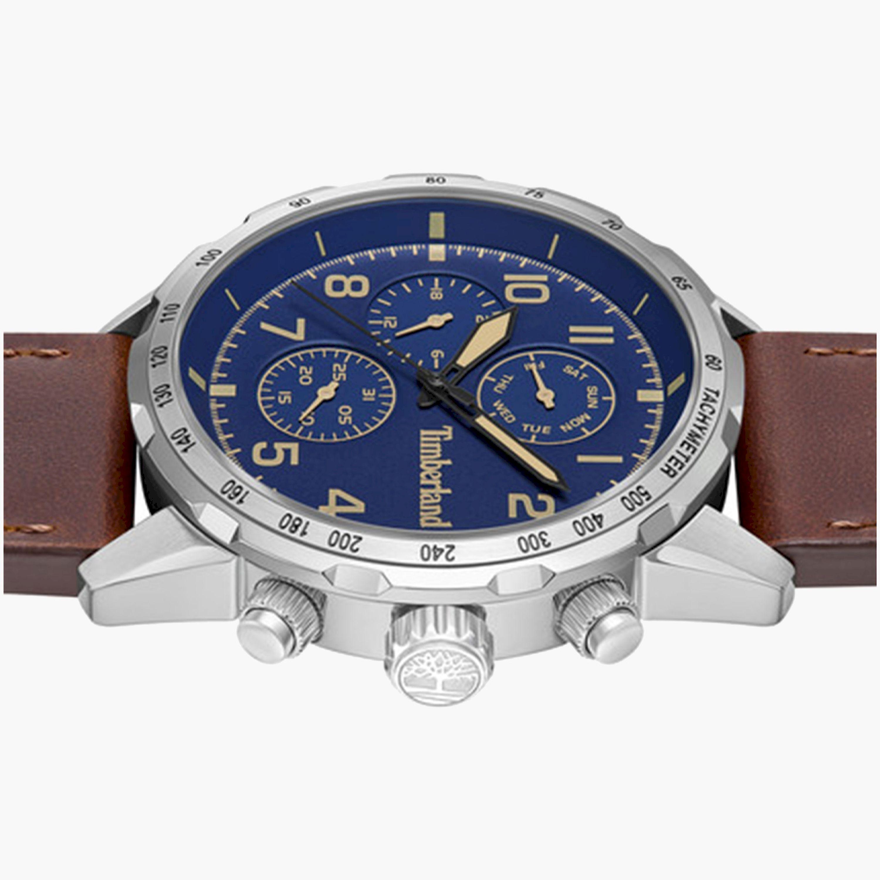 تيمبرلاند- ساعة رجالية كرونوغراف 44 مم سوار جلدي لون بني | TDWGF0055401-men-watchesandjewellery-watches-image-4