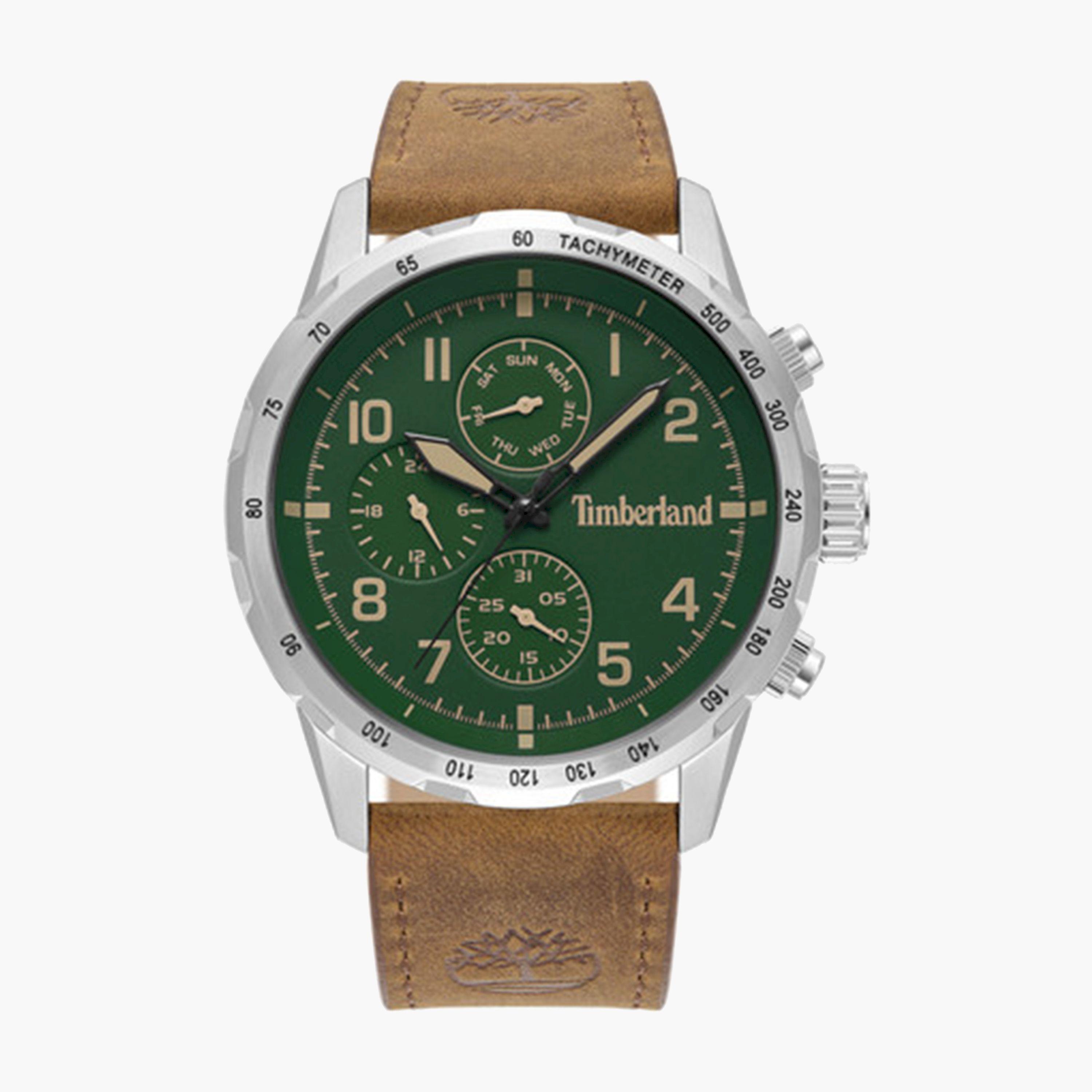 تيمبرلاند- ساعة رجالية كرونوغراف 44 مم سوار جلدي لون بني | TDWGF0055402-men-watchesandjewellery-watches-image-1
