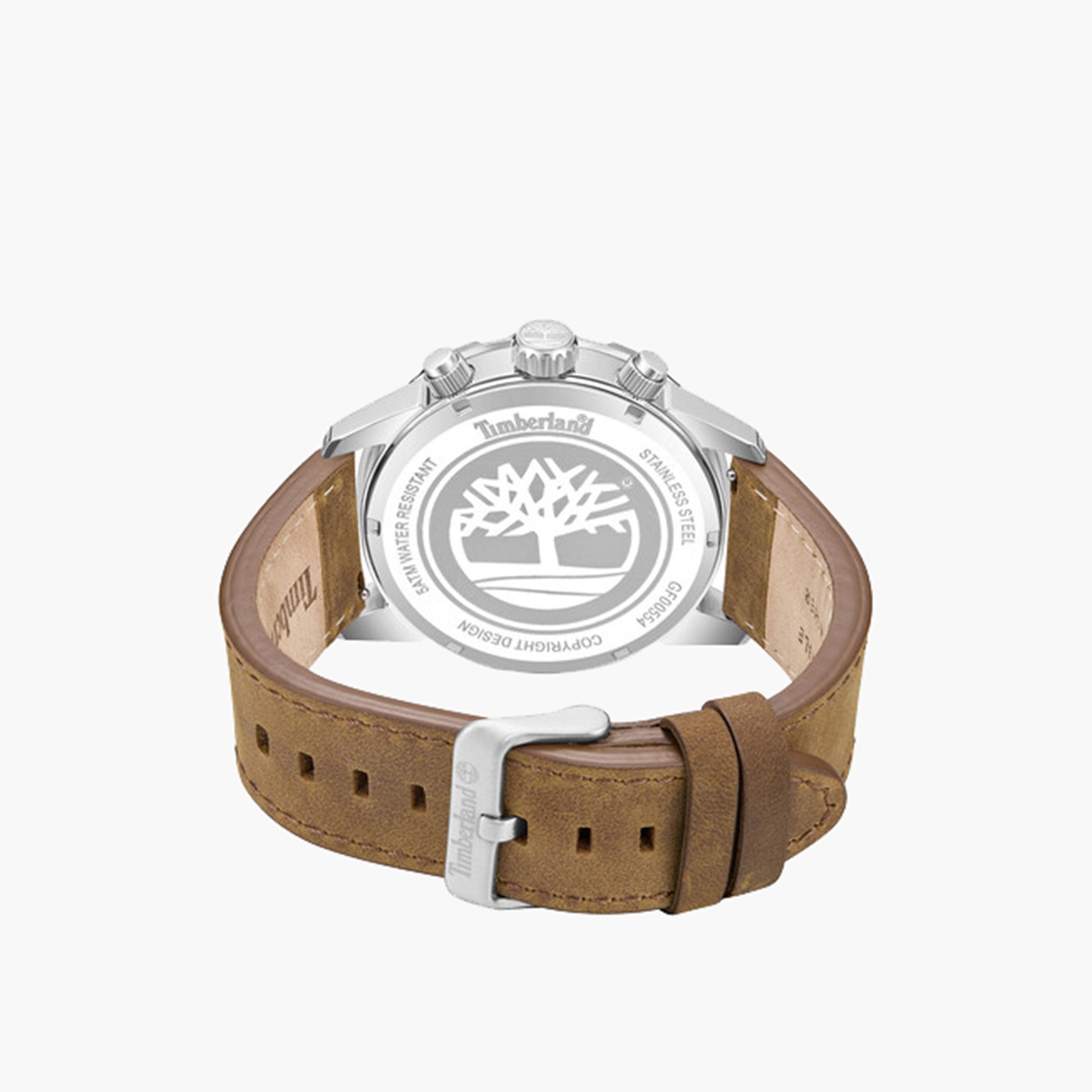تيمبرلاند- ساعة رجالية كرونوغراف 44 مم سوار جلدي لون بني | TDWGF0055402-men-watchesandjewellery-watches-image-3