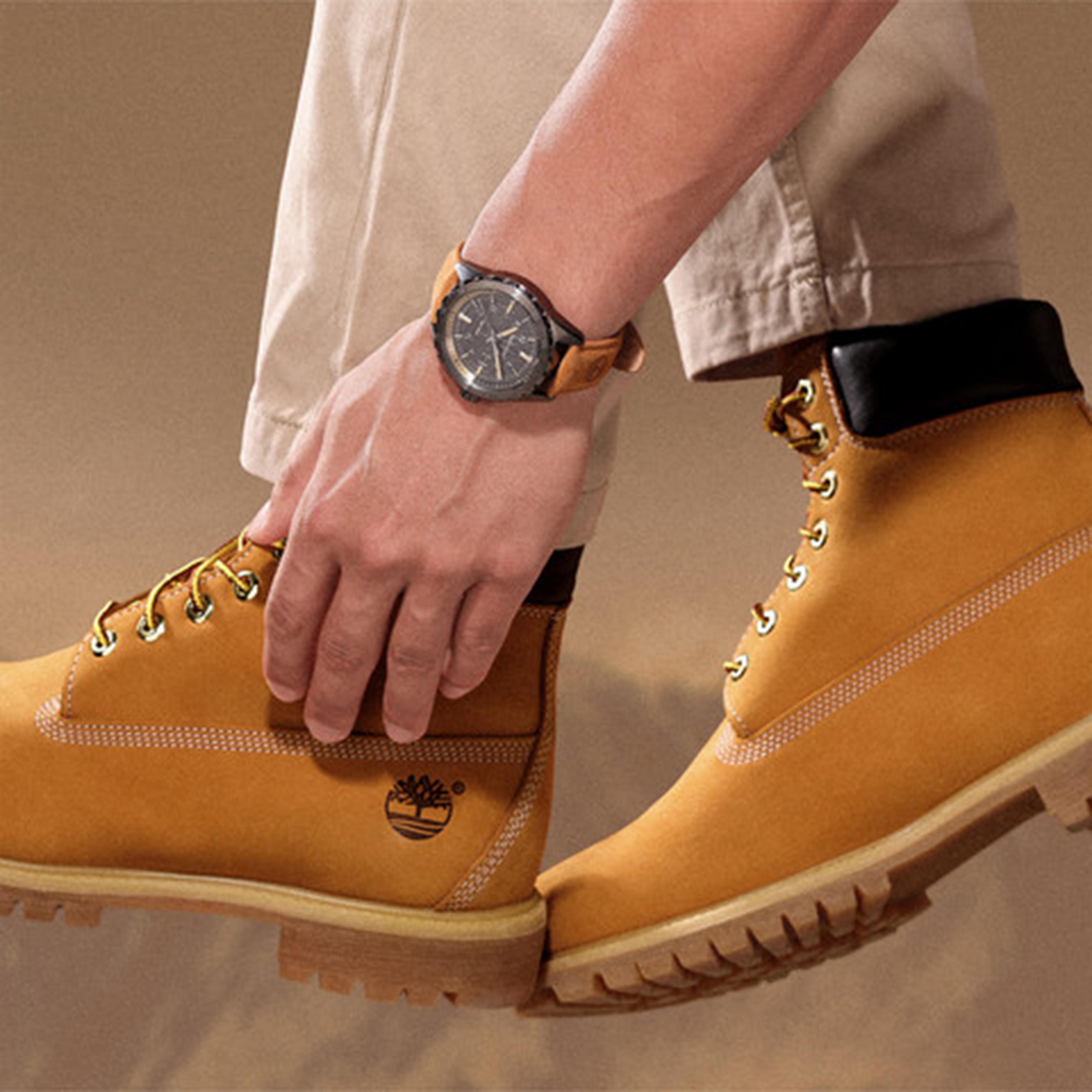 تيمبرلاند- ساعة رجالية تناظرية 45 مم سوار جلدي لون بيج | TDWGB0055803-men-watchesandjewellery-watches-image-4