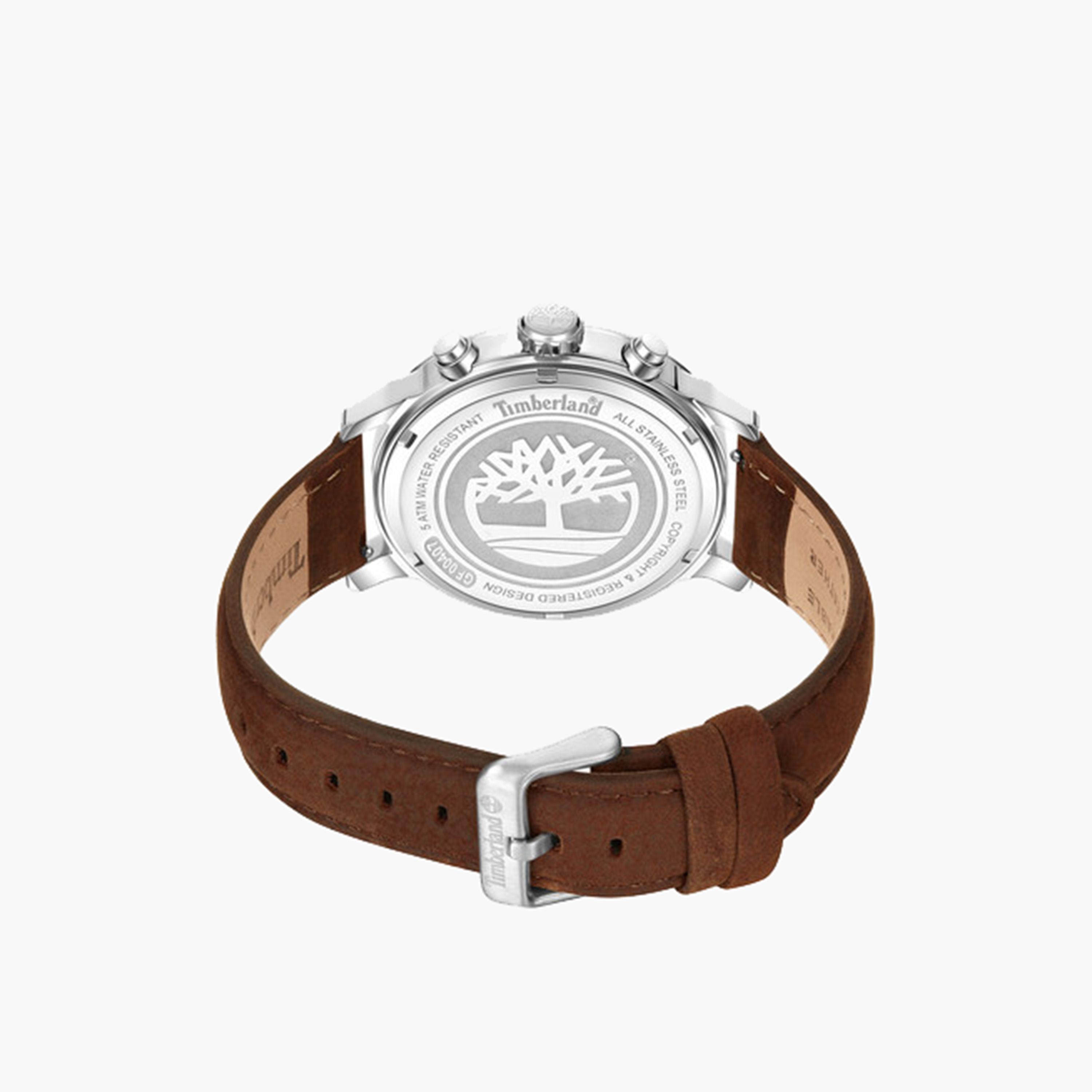 تيمبرلاند- ساعة رجالية كرونوغراف 46 مم سوار جلدي لون بني | TDWGF0040702-men-watchesandjewellery-watches-image-3