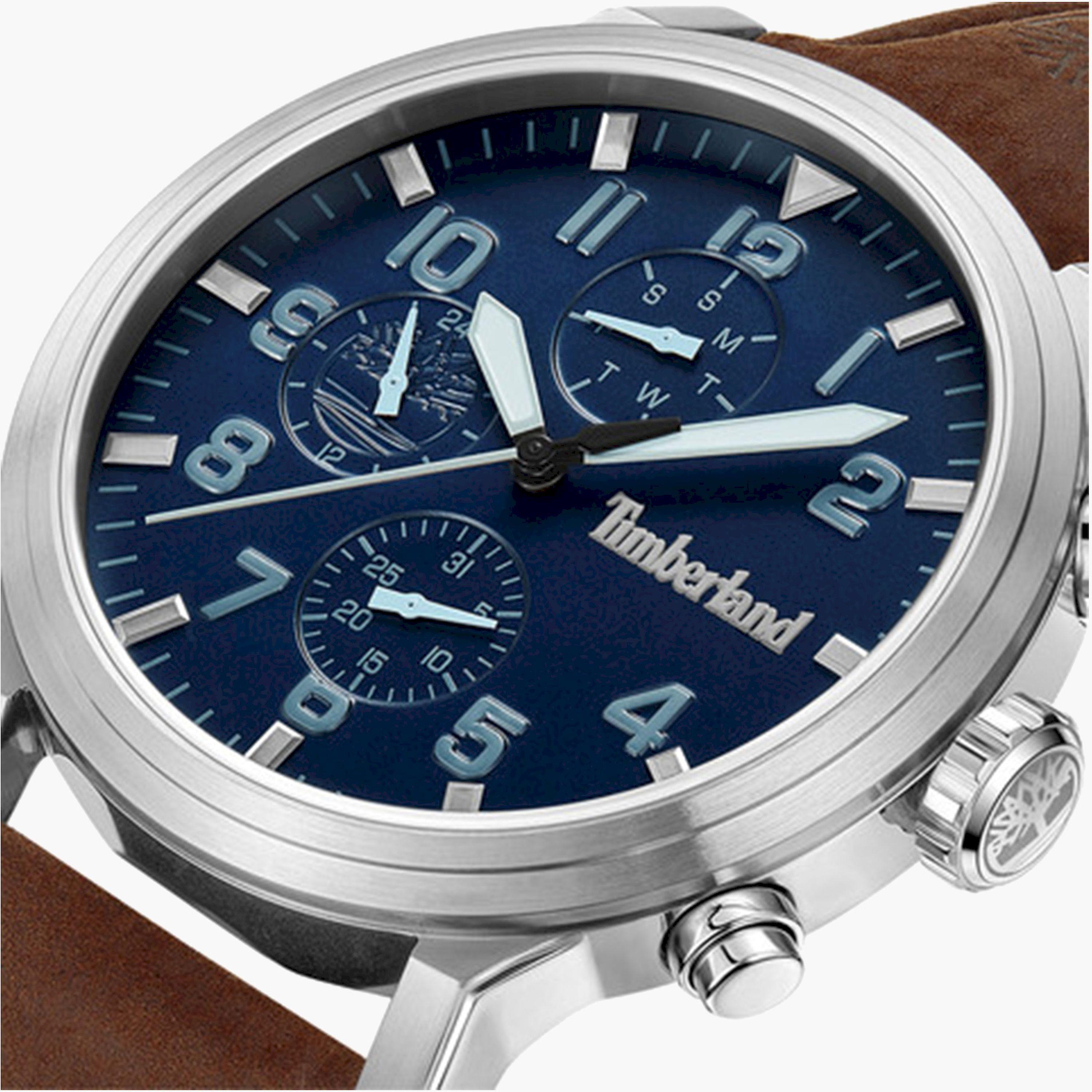 تيمبرلاند- ساعة رجالية كرونوغراف 46 مم سوار جلدي لون بني | TDWGF0040702-men-watchesandjewellery-watches-image-4