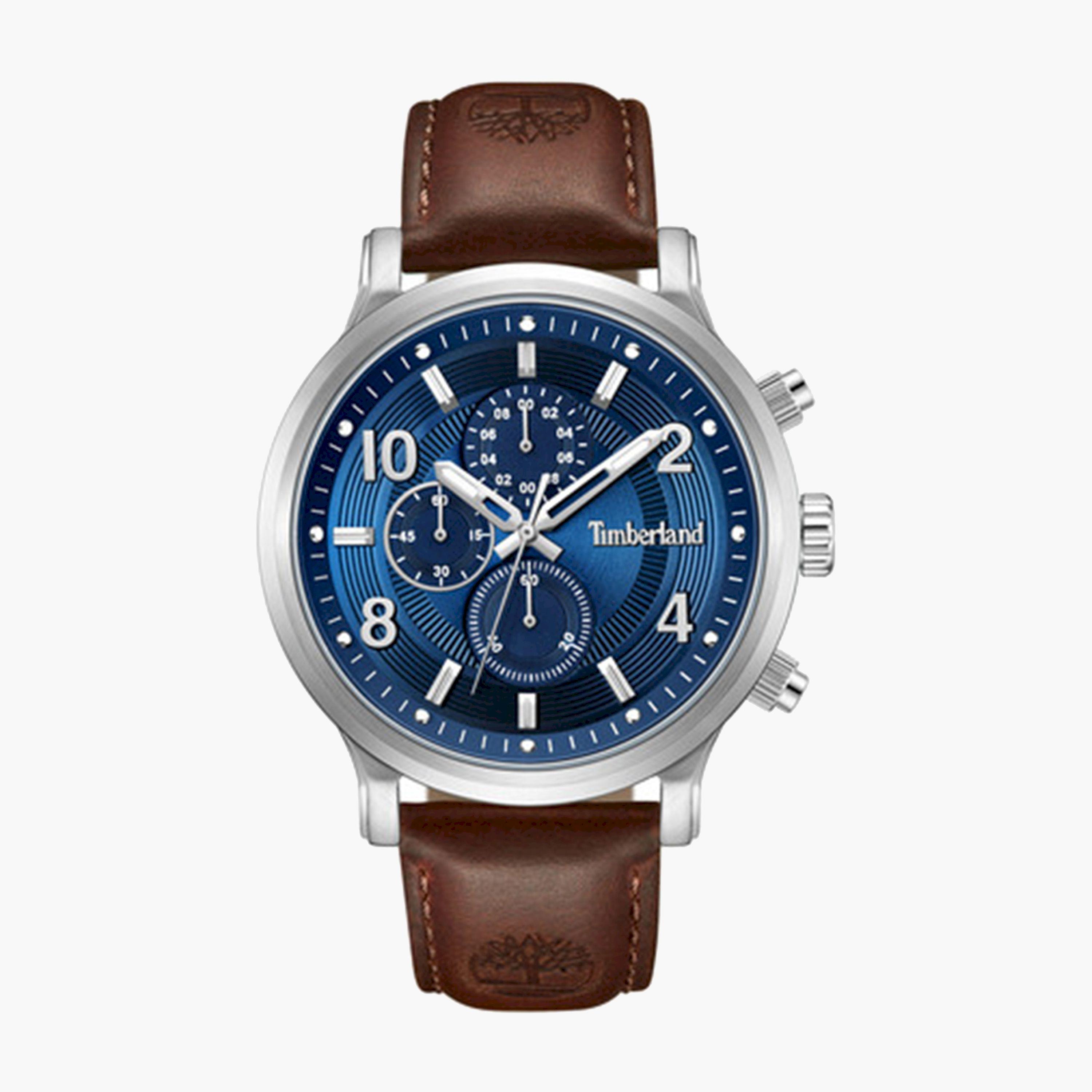 تيمبرلاند- ساعة رجالية كرونوغراف 46 مم سوار جلدي لون بني | TDWGF0055702-men-watchesandjewellery-watches-image-1