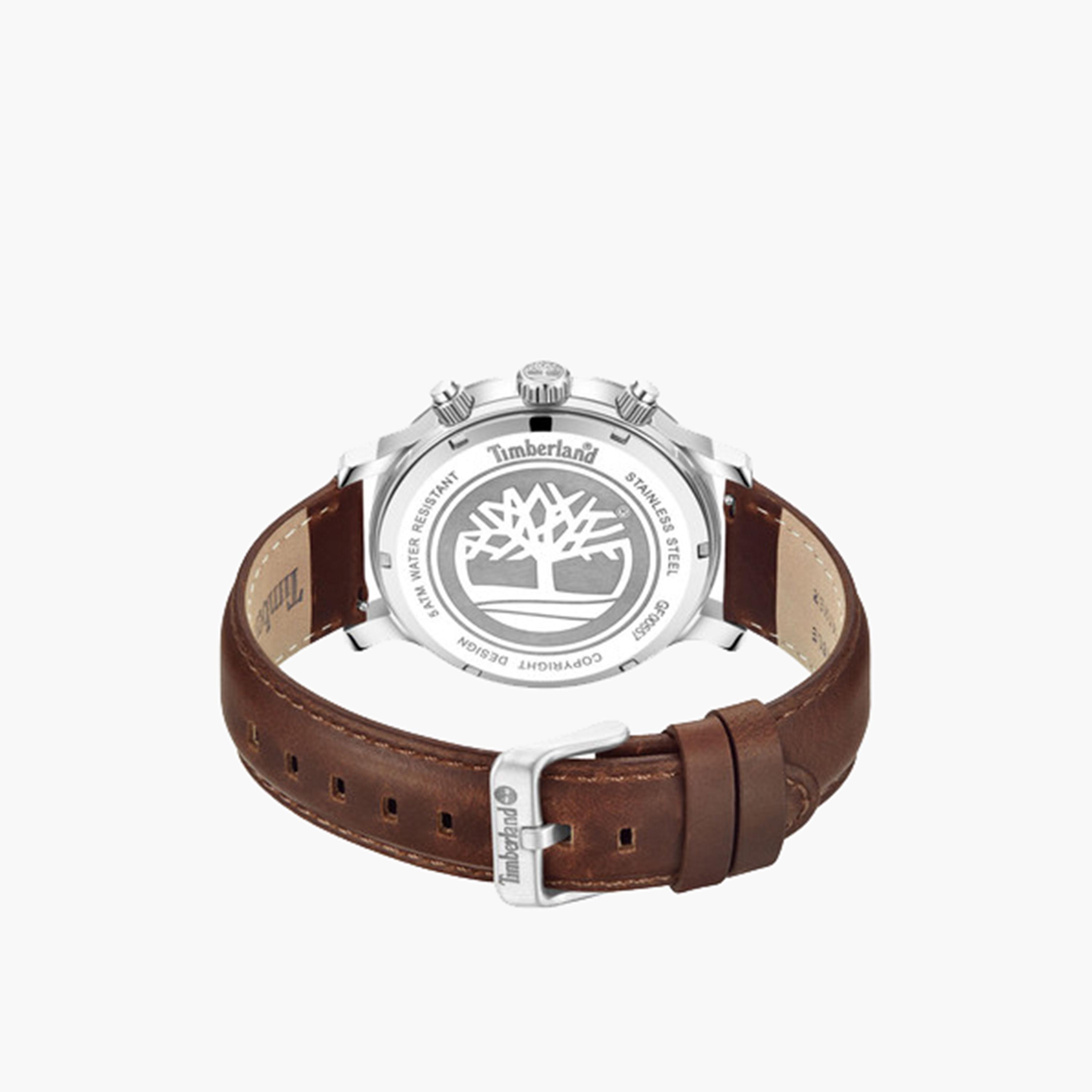 تيمبرلاند- ساعة رجالية كرونوغراف 46 مم سوار جلدي لون بني | TDWGF0055702-men-watchesandjewellery-watches-image-3