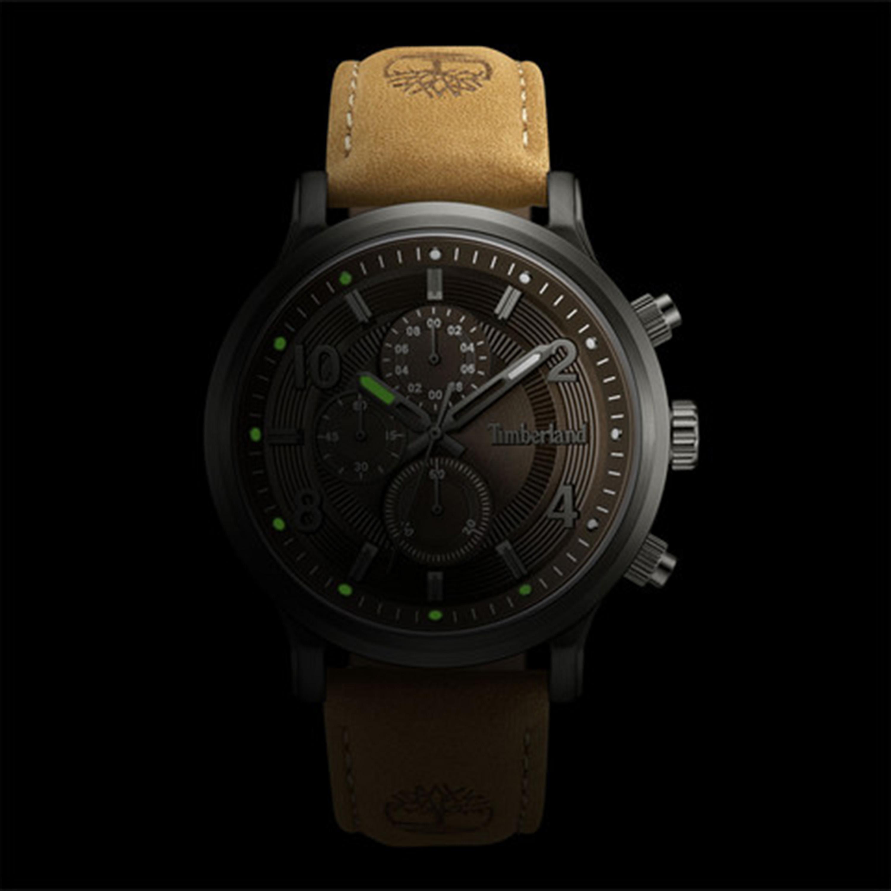 Timberland Driscoll Men's 46MM Beige Chronograph Leather Strap Watch | TDWGF0055703-men-watchesandjewellery-watches-image-6