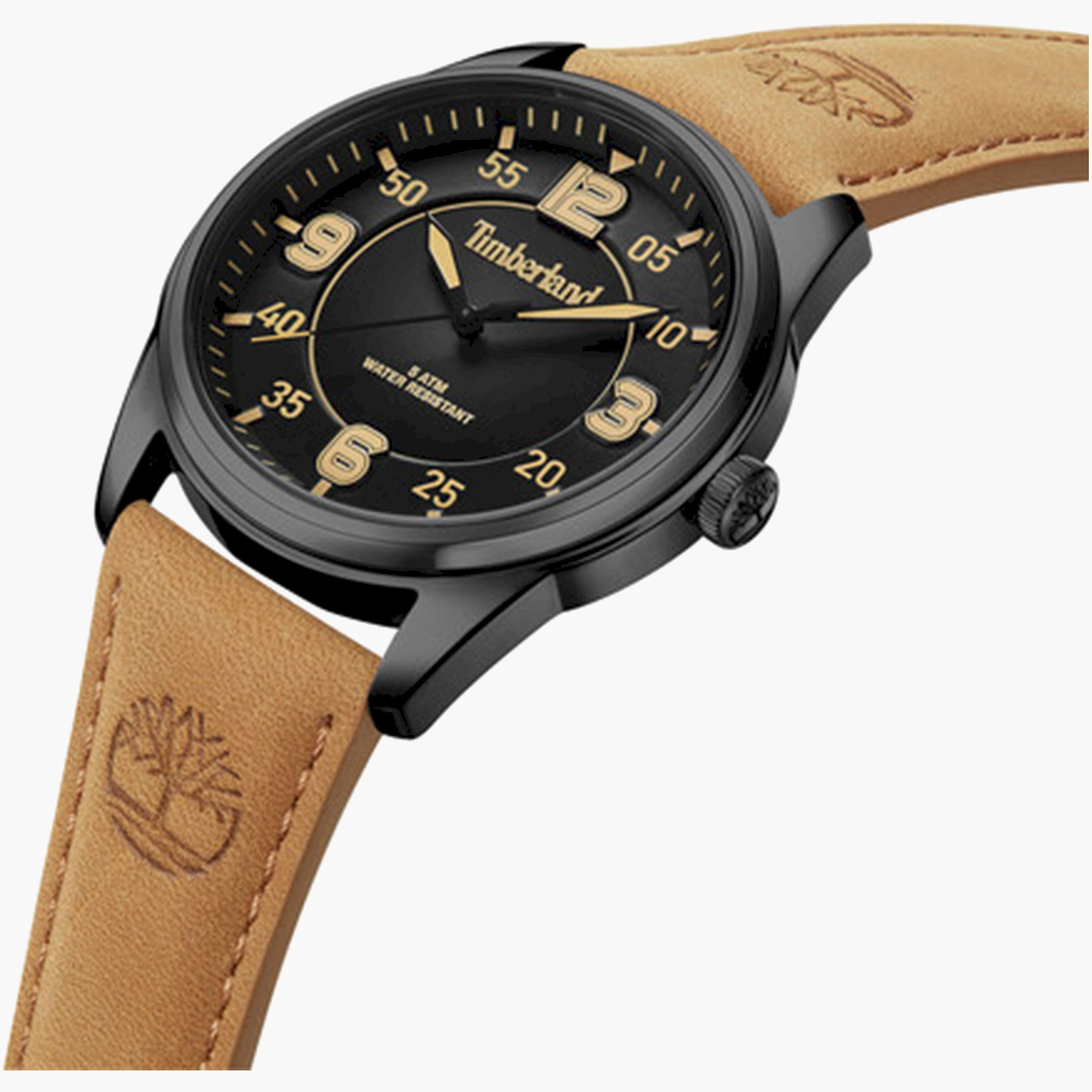 Timberland Eastport Men's 45MM Beige Analog Leather Strap Watch | TDWGA0040903-men-watchesandjewellery-watches-image-2