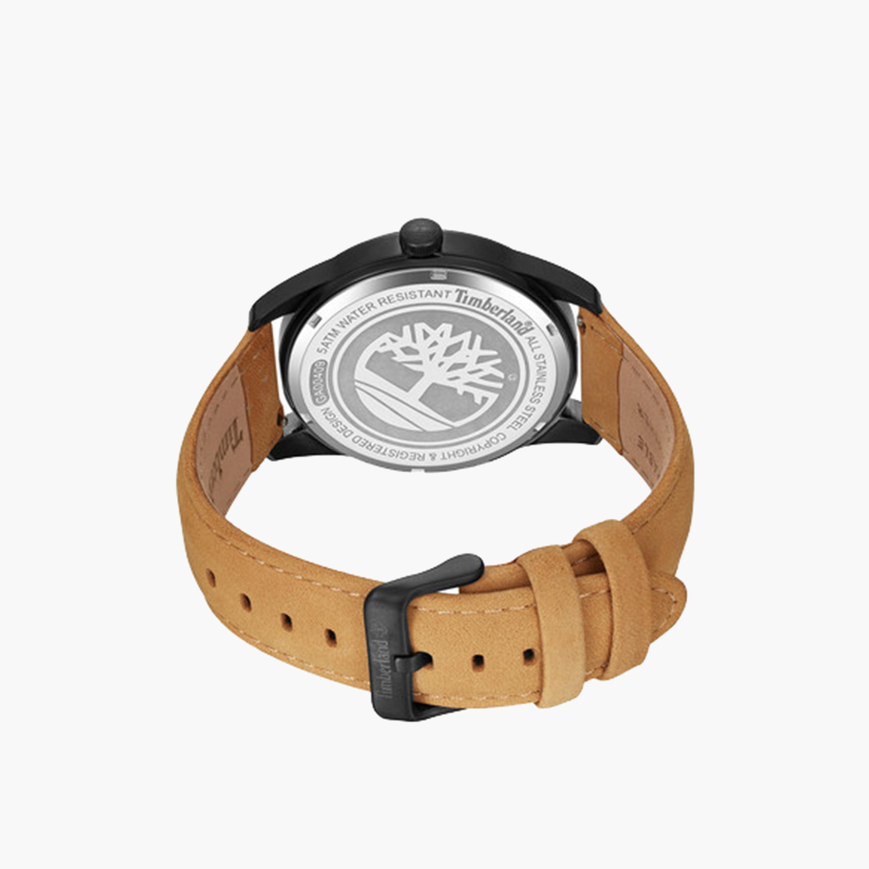 Timberland Eastport Men's 45MM Beige Analog Leather Strap Watch | TDWGA0040903-men-watchesandjewellery-watches-image-3