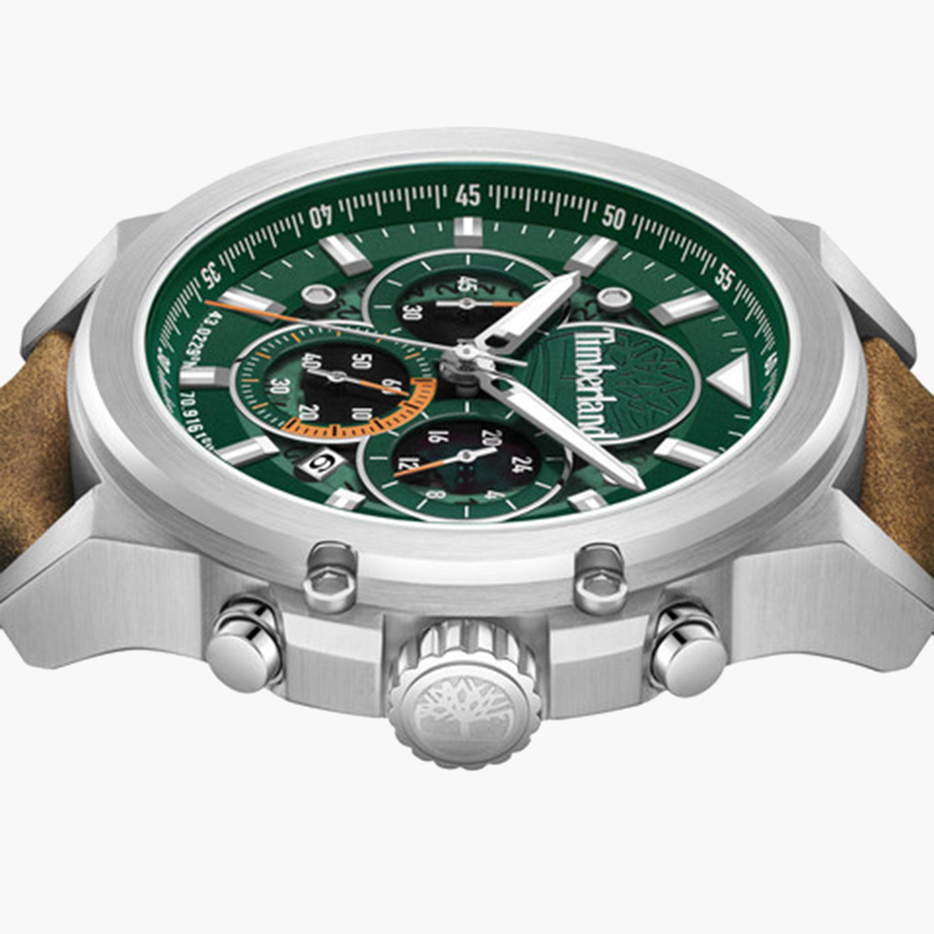تيمبرلاند- ساعة رجالية كرونوغراف 46 مم سوار جلدي لون بني | TDWGB0056001-men-watchesandjewellery-watches-image-4