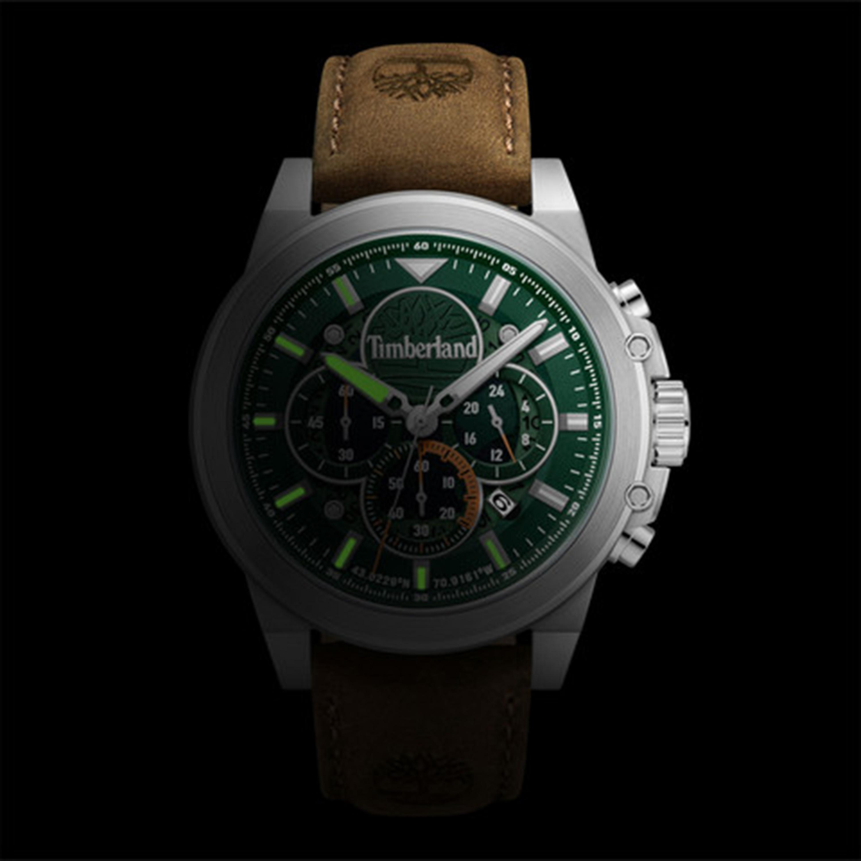 تيمبرلاند- ساعة رجالية كرونوغراف 46 مم سوار جلدي لون بني | TDWGB0056001-men-watchesandjewellery-watches-image-6
