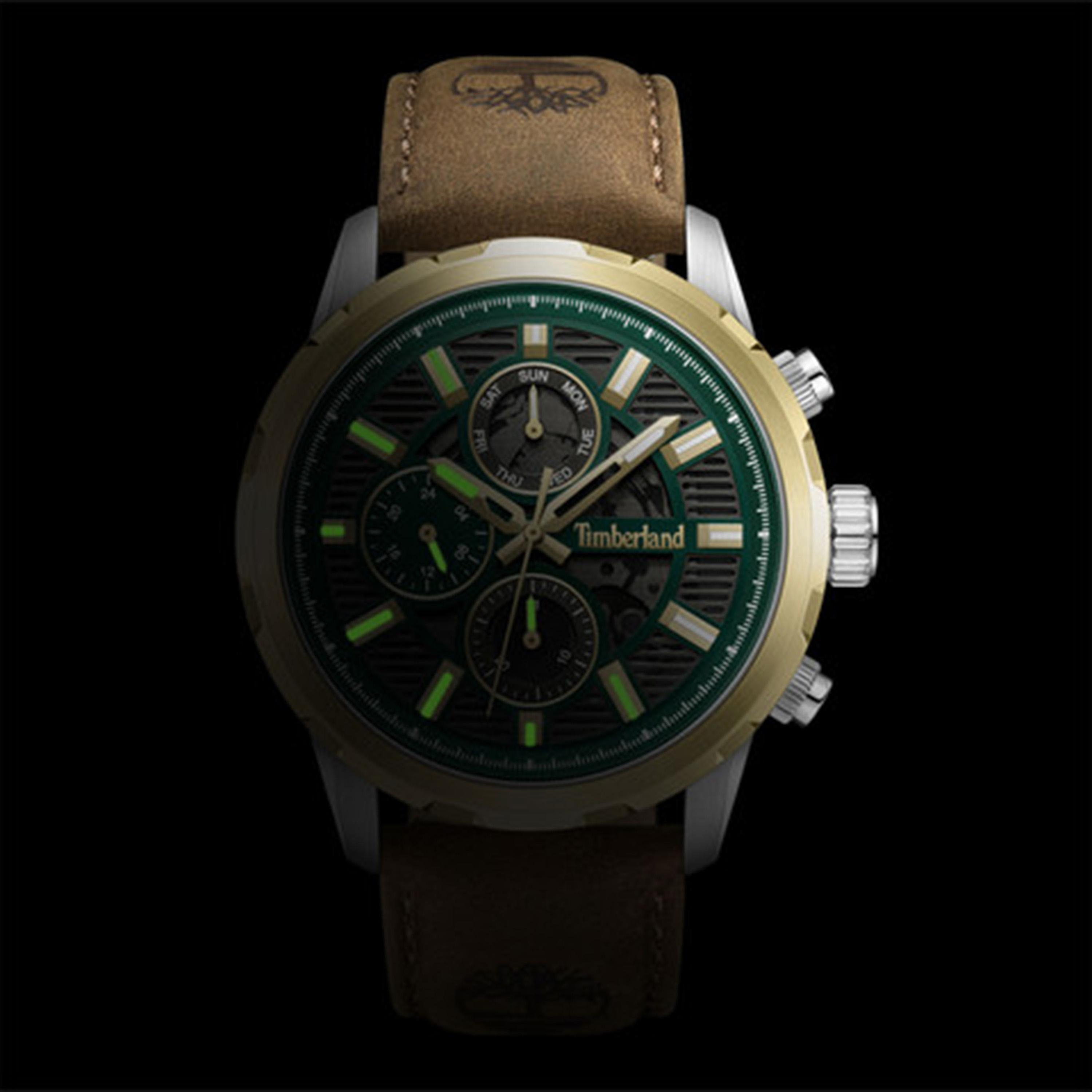 تيمبرلاند- ساعة رجالية كرونوغراف 46 مم سوار جلدي لون بني | TDWGF0056102-men-watchesandjewellery-watches-image-6