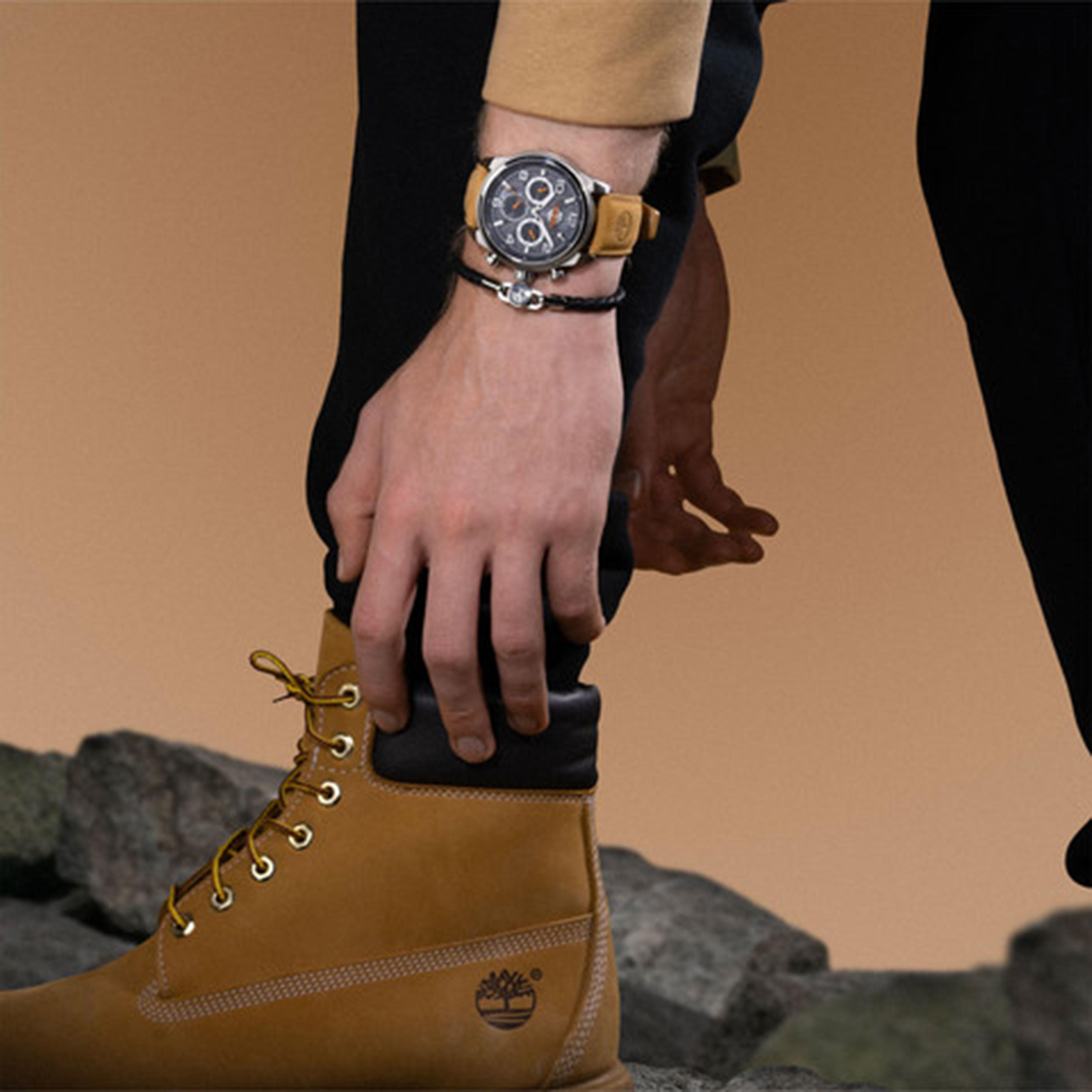 تيمبرلاند- ساعة رجالية كرونوغراف 46 مم سوار جلدي لون بيج | TDWGF0028707-men-watchesandjewellery-watches-image-5
