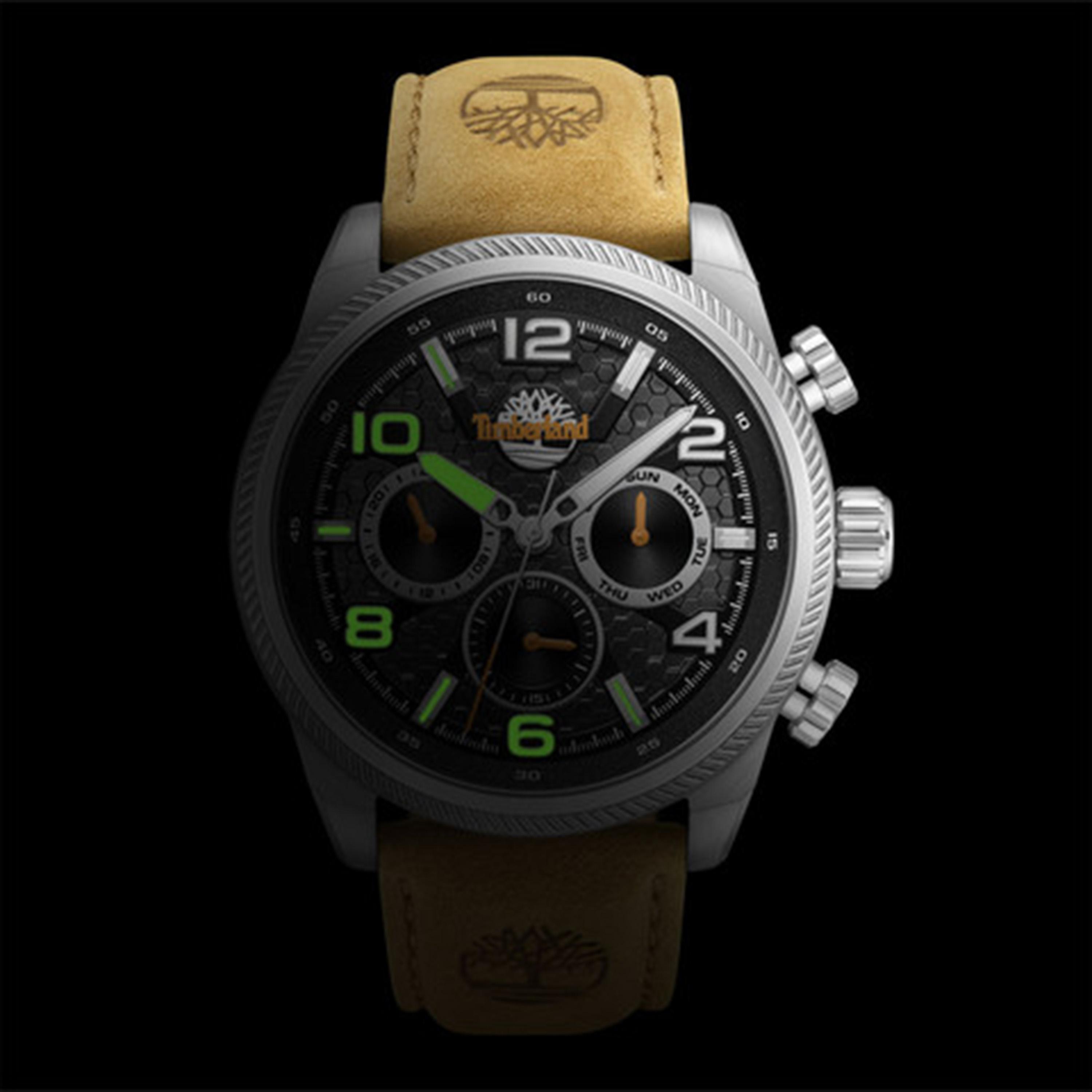 تيمبرلاند- ساعة رجالية كرونوغراف 46 مم سوار جلدي لون بيج | TDWGF0028707-men-watchesandjewellery-watches-image-6