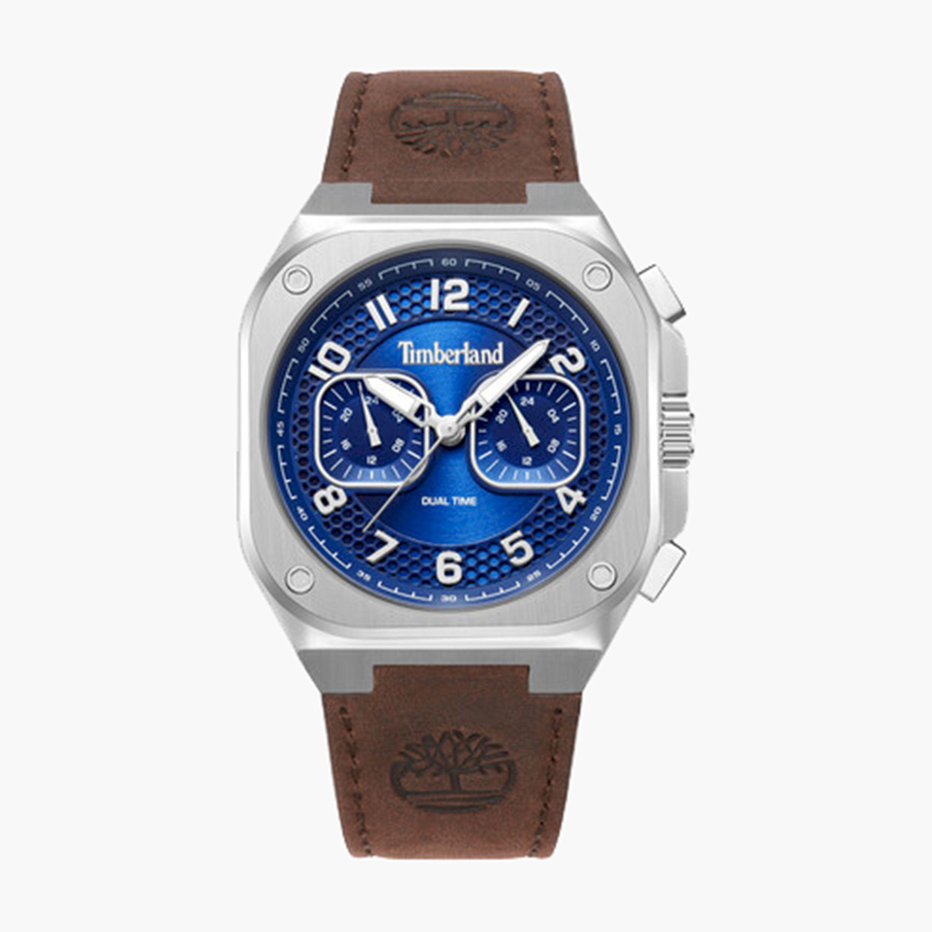 تيمبرلاند- ساعة رجالية كرونوغراف 41 مم سوار جلدي لون بني | TDWGF0055003-men-watchesandjewellery-watches-image-1