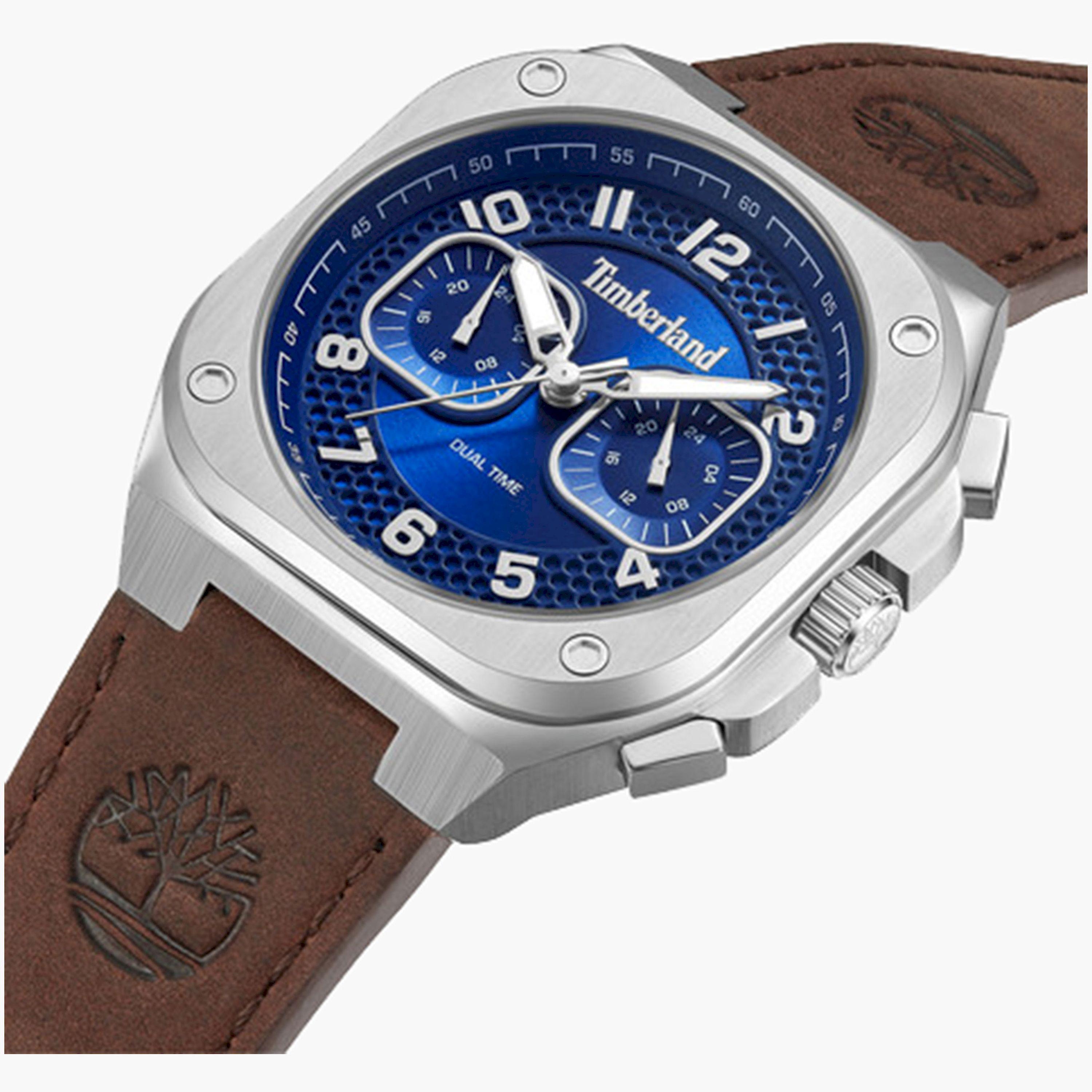 تيمبرلاند- ساعة رجالية كرونوغراف 41 مم سوار جلدي لون بني | TDWGF0055003-men-watchesandjewellery-watches-image-2