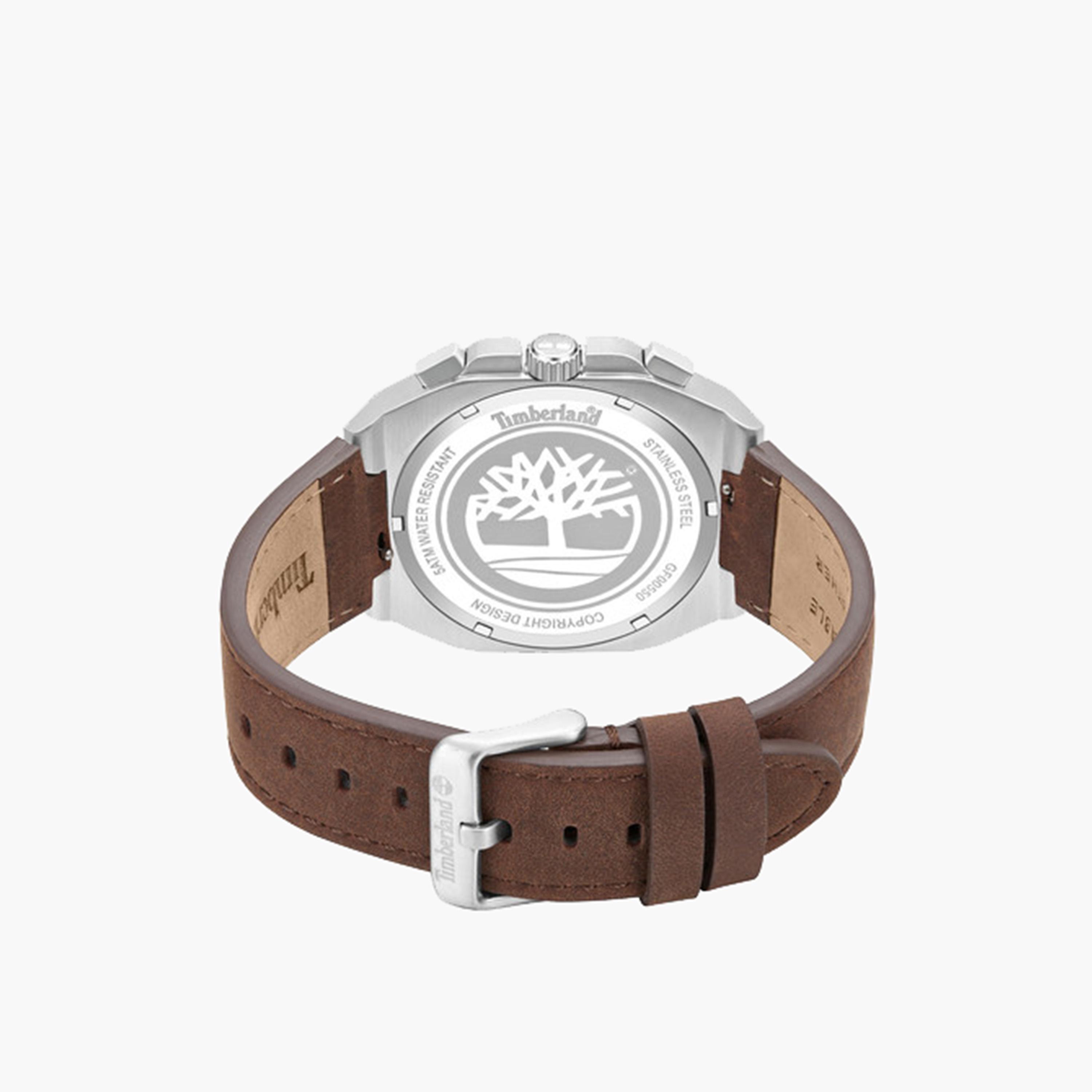 تيمبرلاند- ساعة رجالية كرونوغراف 41 مم سوار جلدي لون بني | TDWGF0055003-men-watchesandjewellery-watches-image-3