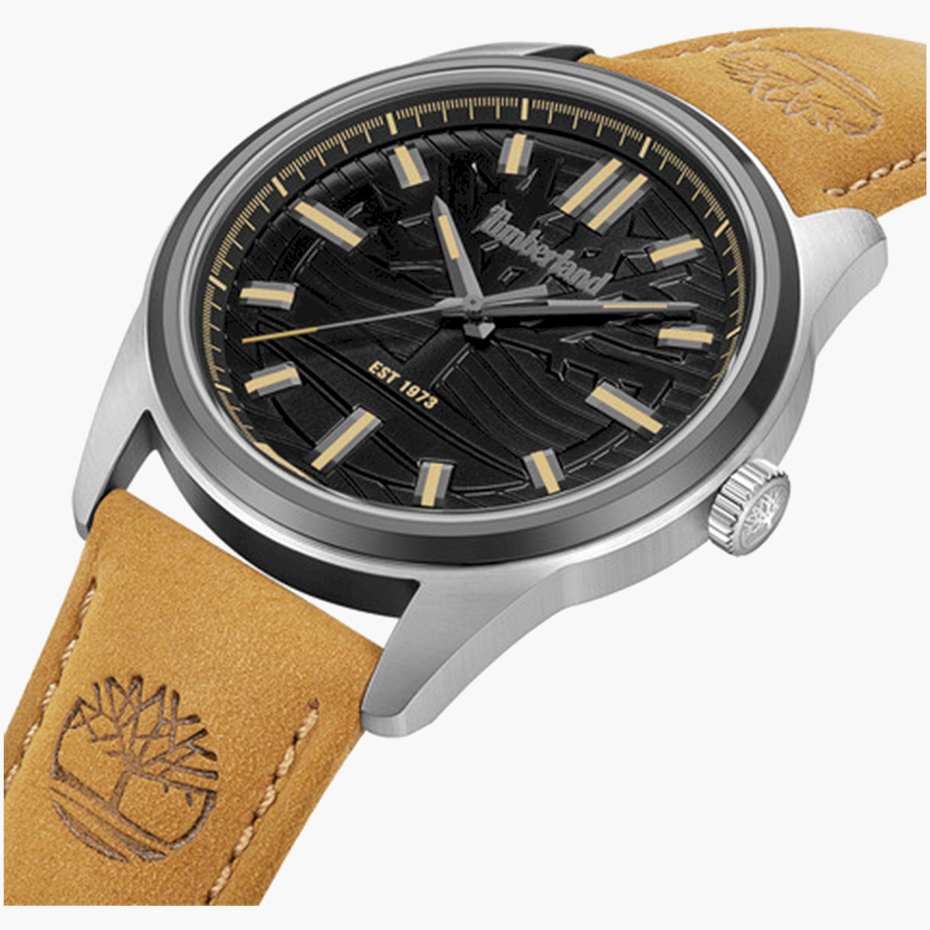تيمبرلاند- ساعة رجالية تناظرية 45 مم سوار جلدي لون بيج | TDWGB0041204-men-watchesandjewellery-watches-image-2