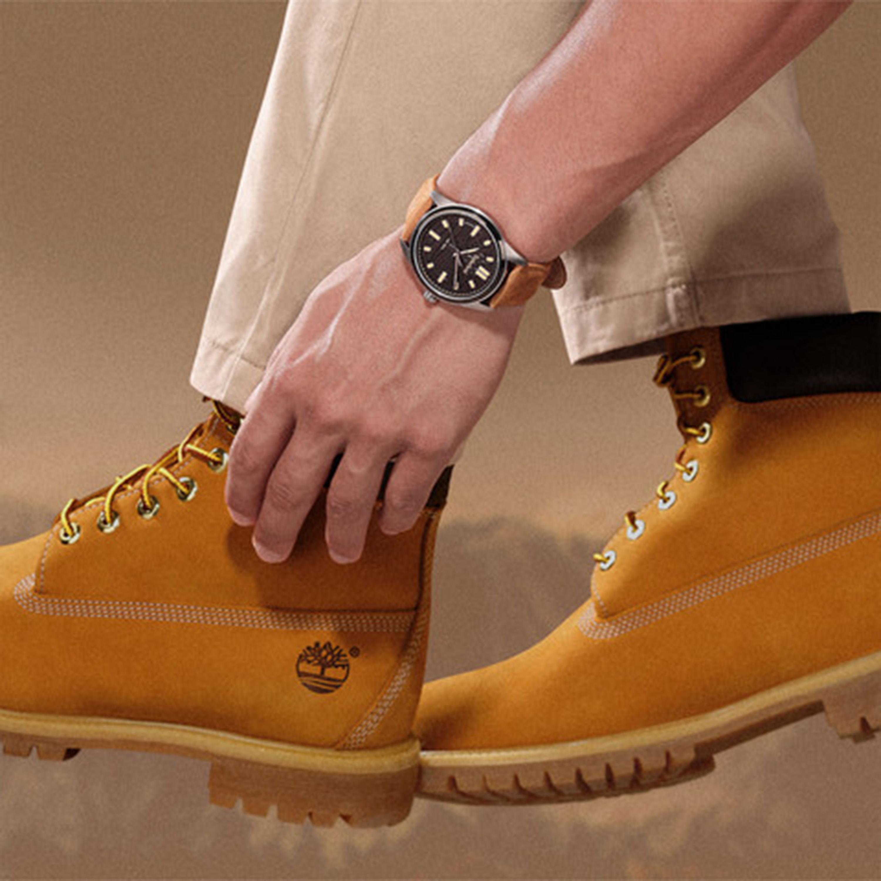تيمبرلاند- ساعة رجالية تناظرية 45 مم سوار جلدي لون بيج | TDWGB0041204-men-watchesandjewellery-watches-image-4