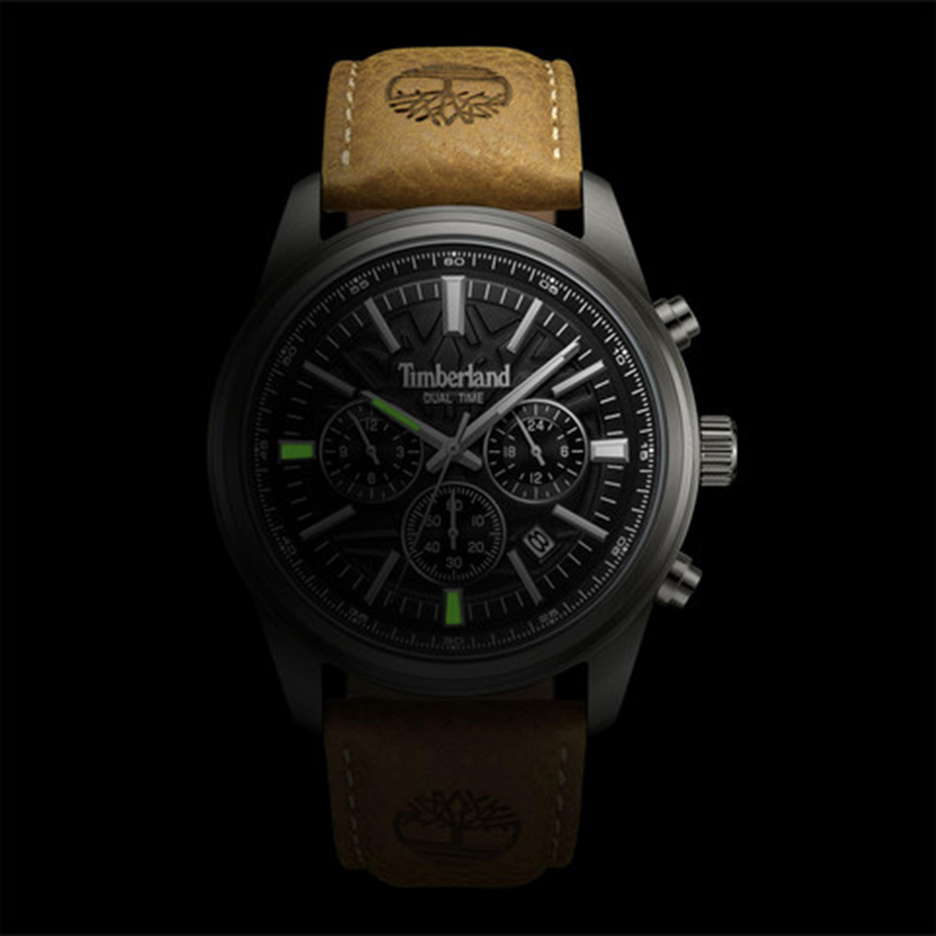 Timberland Northbridge Men's 45MM Beige Chronograph Leather Strap Watch | TDWGF0041205-men-watchesandjewellery-watches-image-6